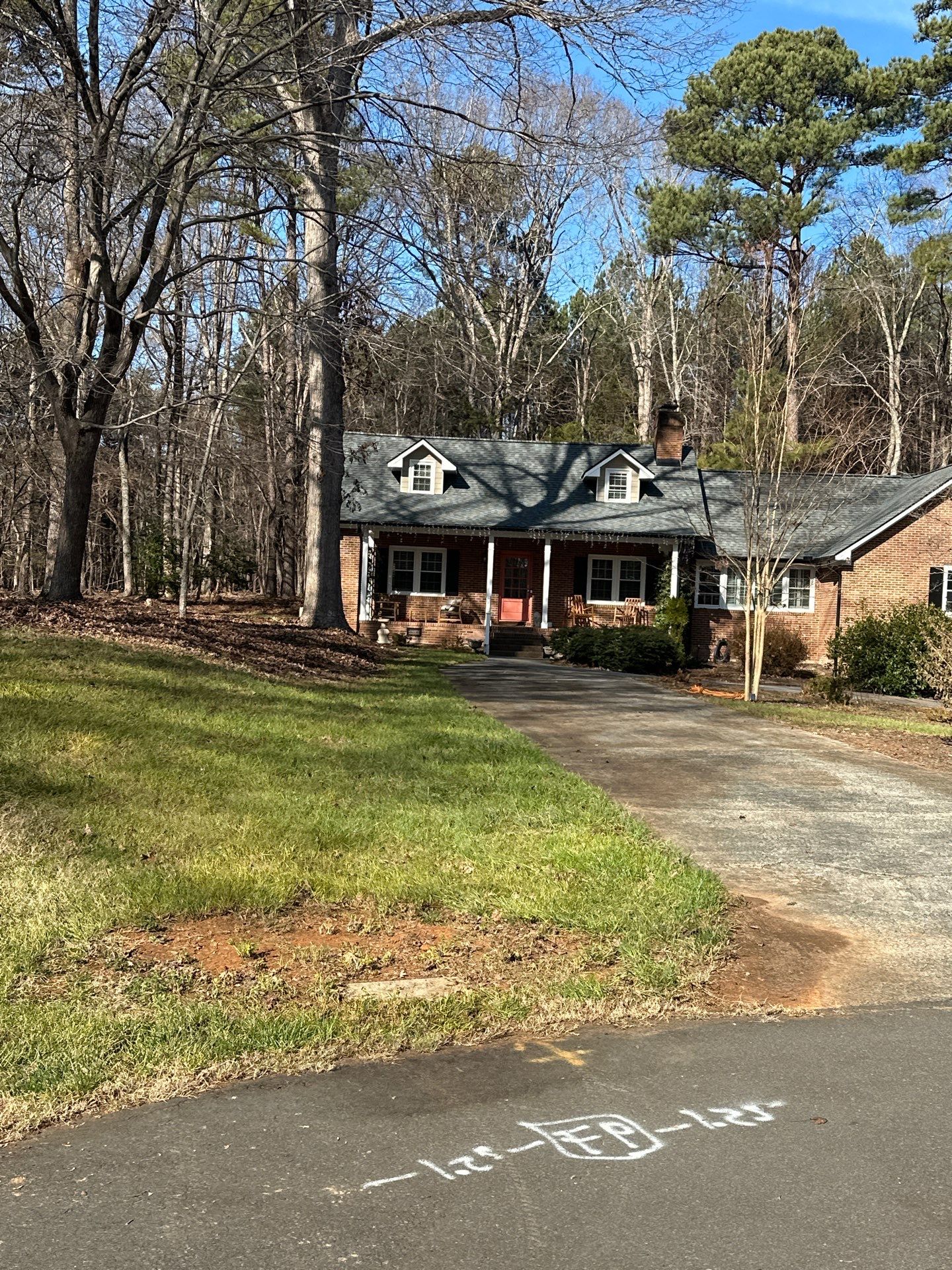 Leaf removal from gutters and yard by Martinez Brother’s Nc Landscaping Inc