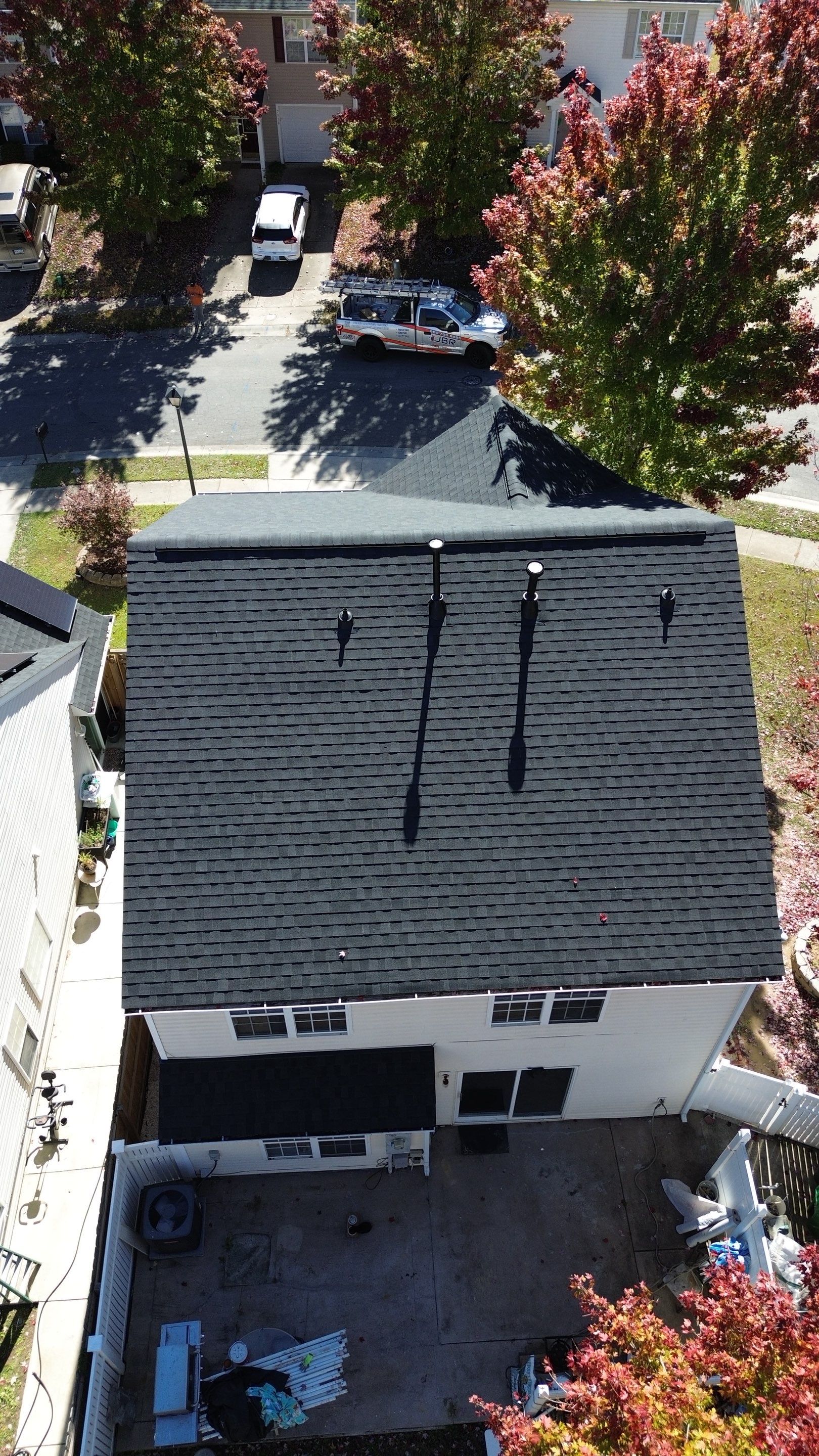 Roof and gutter replacement by hail and wind damage by Just Brilliant Restoration JBR