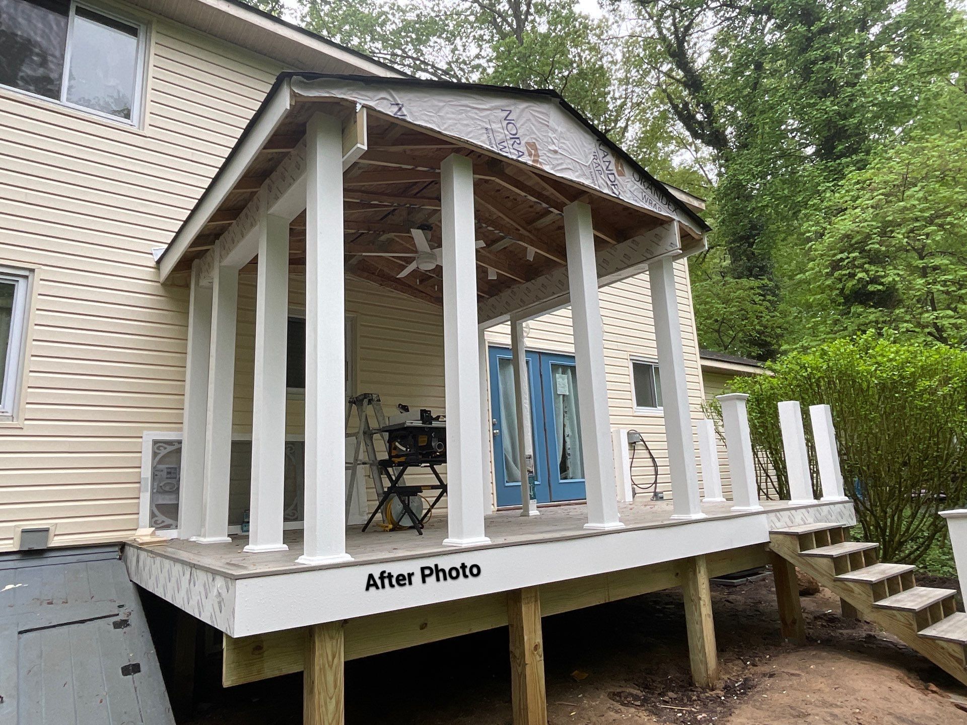 New Screen in cover porch  by Alpha Design Services