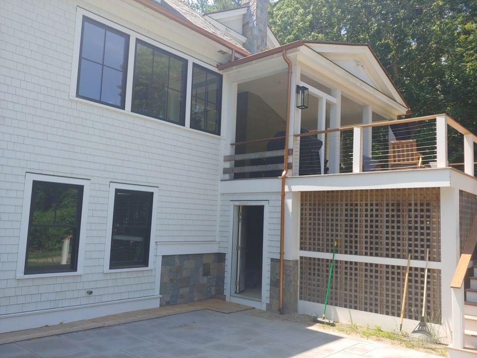 Plymouth, MA Gutter Installation using Coppertone Half Round Aluminum Gutter by Gutter Pro Enterprises