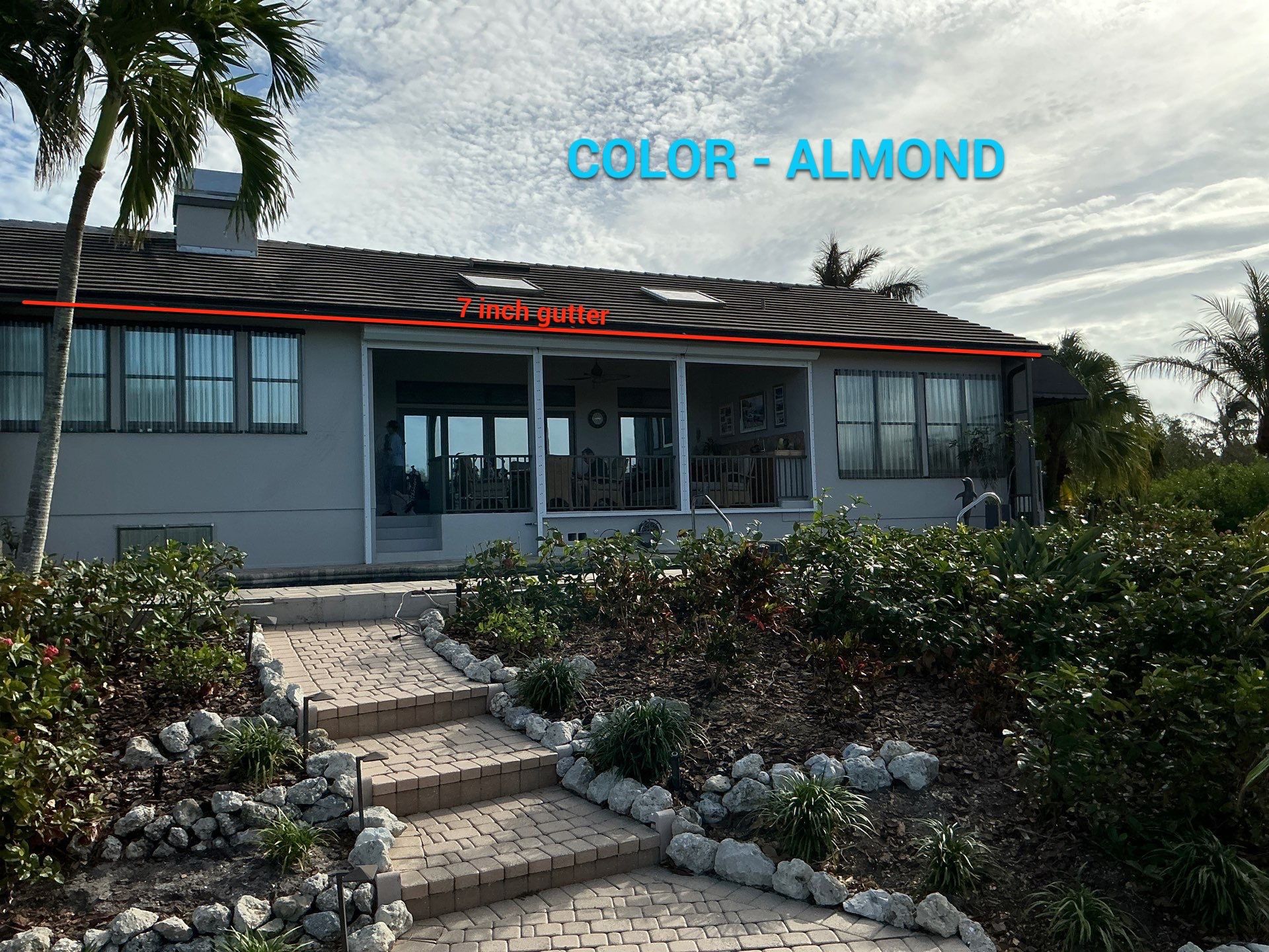 7-Inch K-Style Seamless Gutters in Longboat Key FL by Gutter Professors