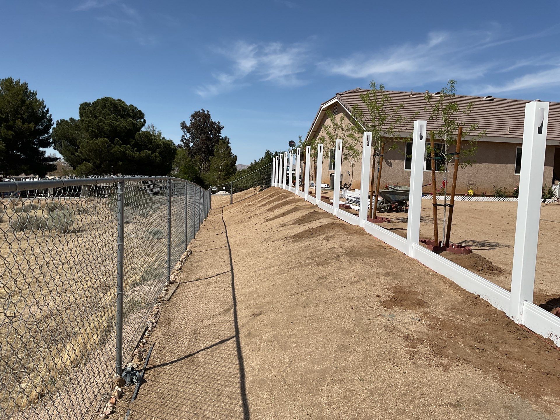 Fence Installation using Vinyl by Fence Guys Inc. 