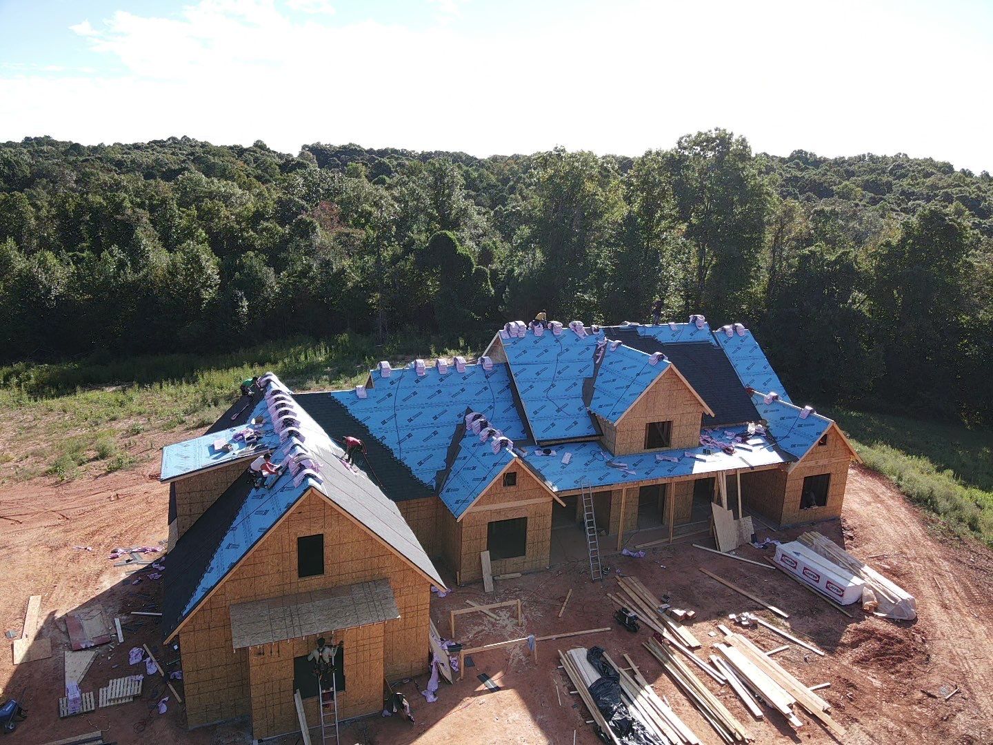 New Construction Residential Roofing Installation using Owens Corning by Inspector Roofing and Restoration