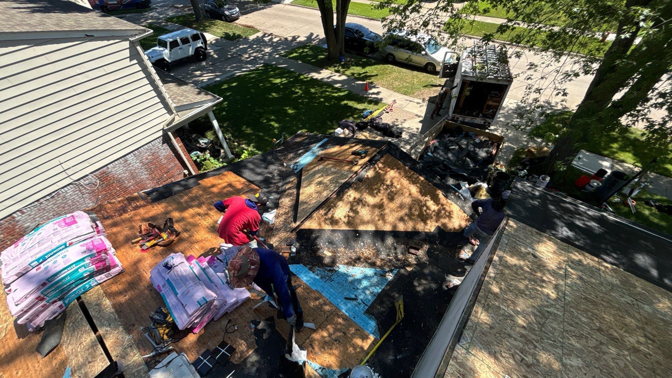 Roof Replacement using Owens Corning Estate Gray by 180 Contractors