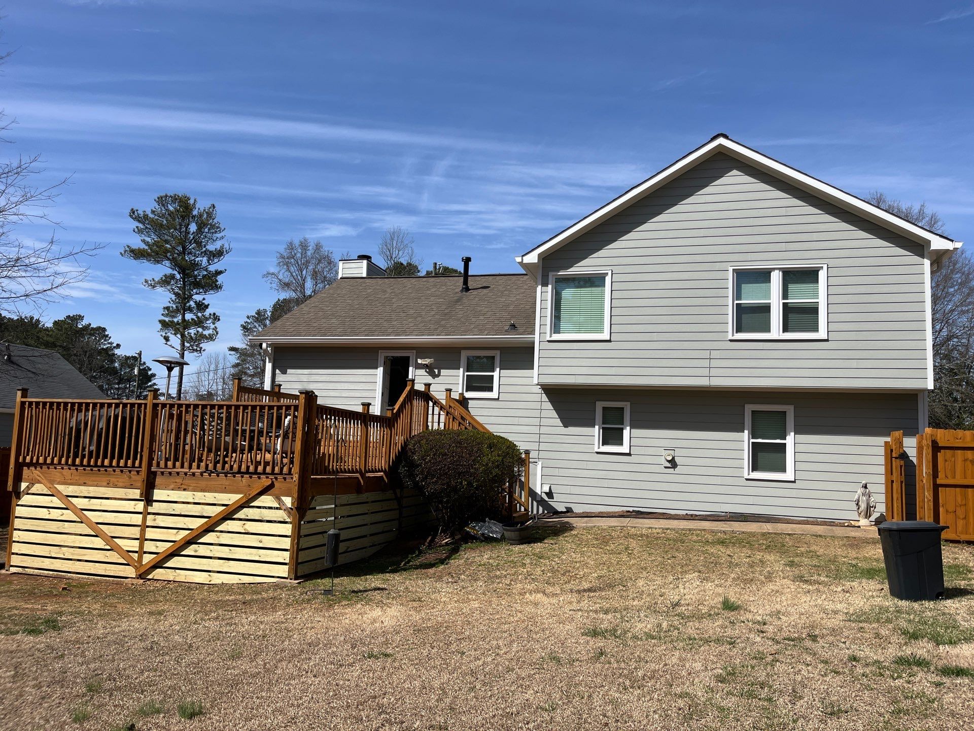 Acworth, GA James Hardie Board and Batten Siding Installation, Porch Renovation, Exterior Painting, and Window Replacement by Nelson Exteriors