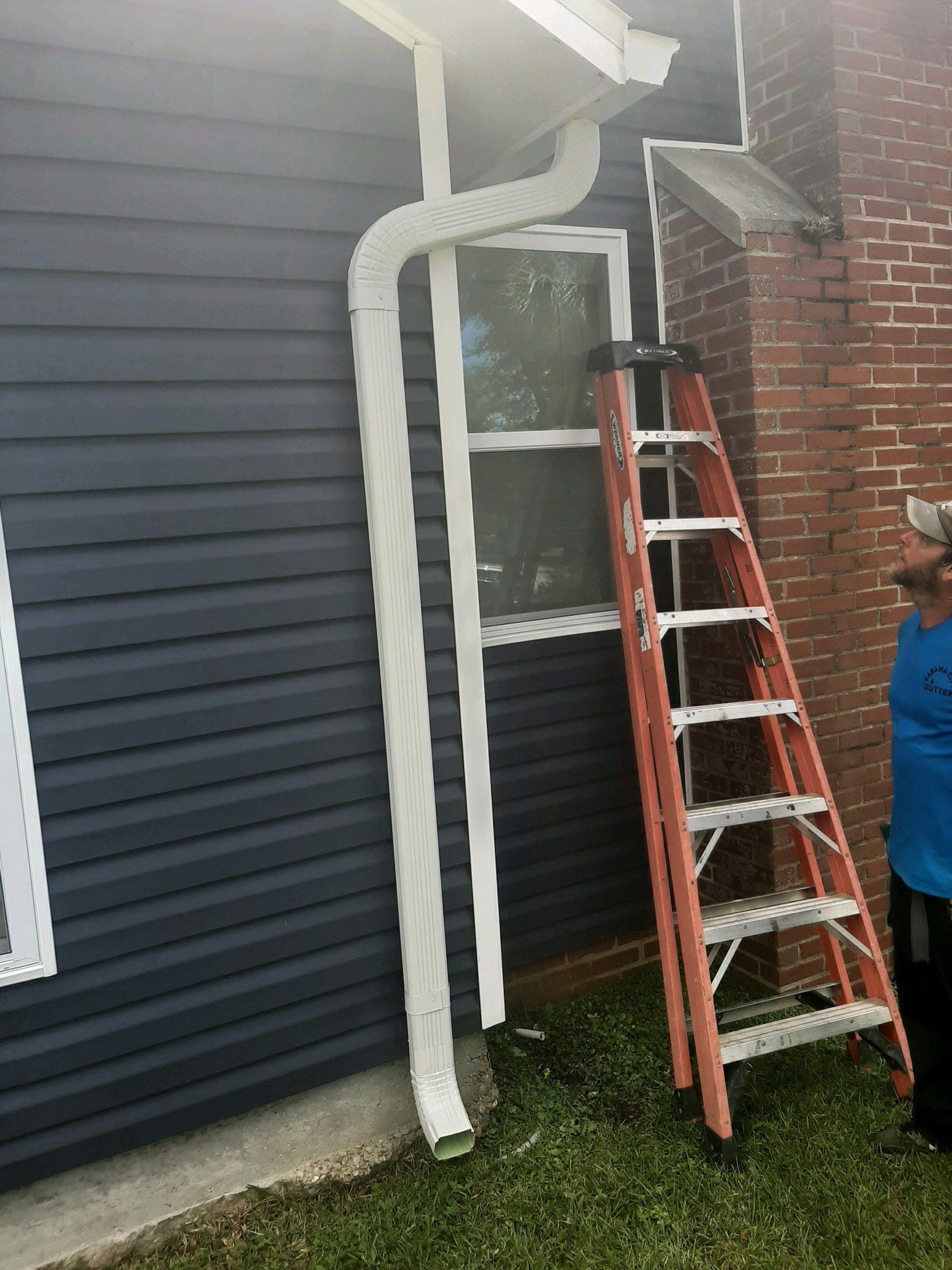 Gutter Installation using K-Style Seamless Gutters by Gutter Professors