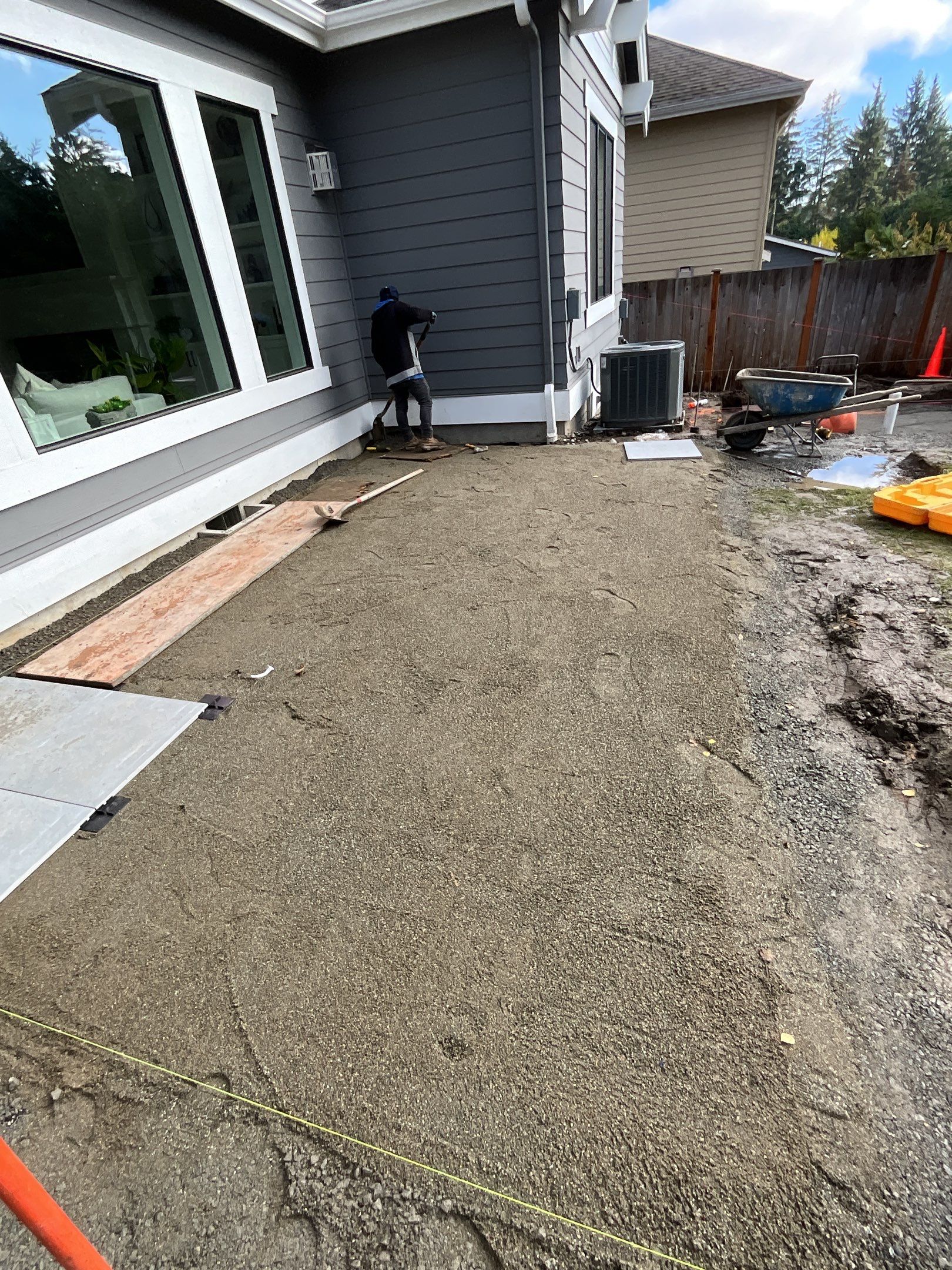 Hardscaping Back Patio Landscape Project  by Jireh Asphalt & Concrete Inc 