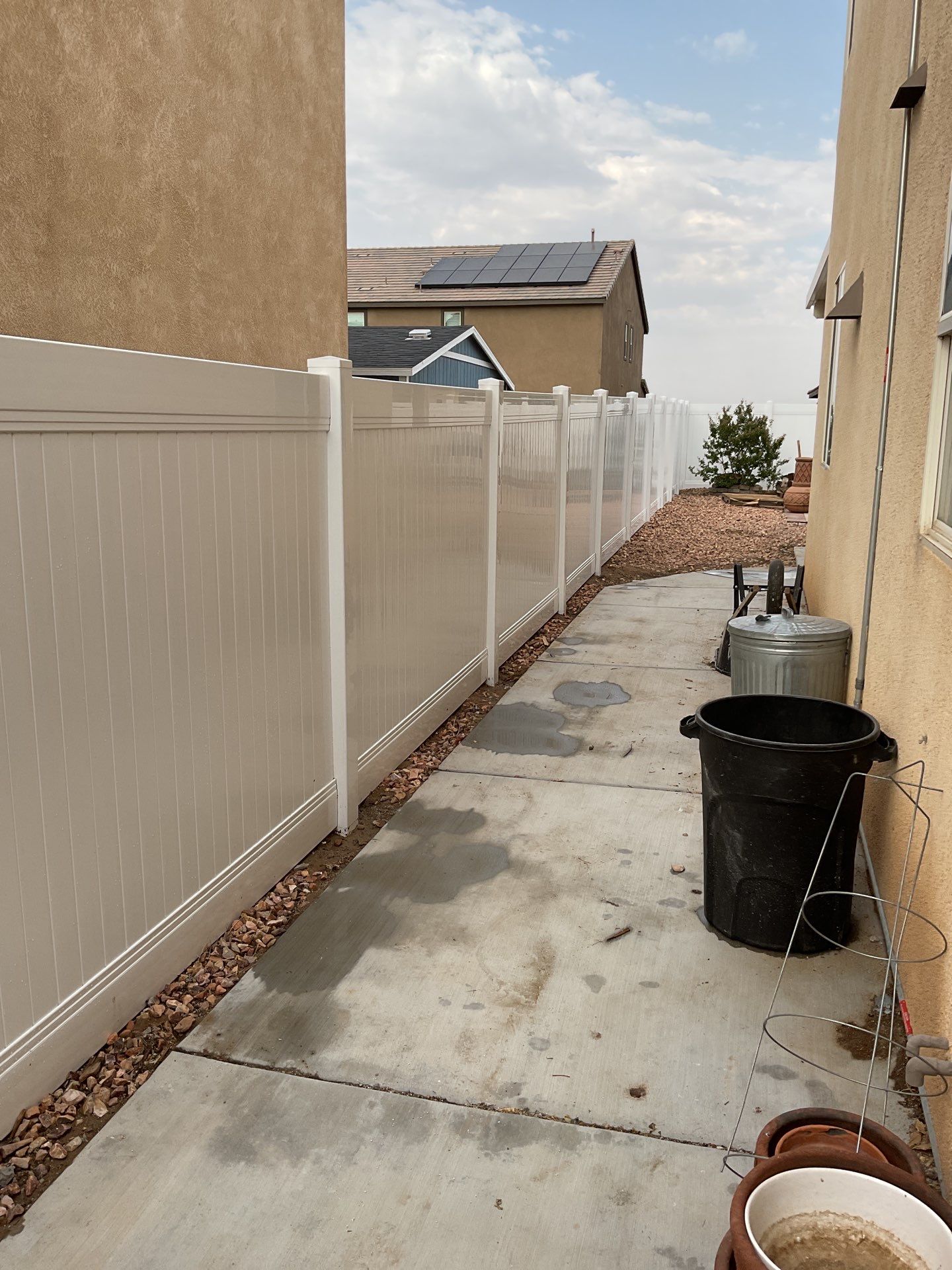 Fence Installation using Vinyl by Fence Guys Inc.