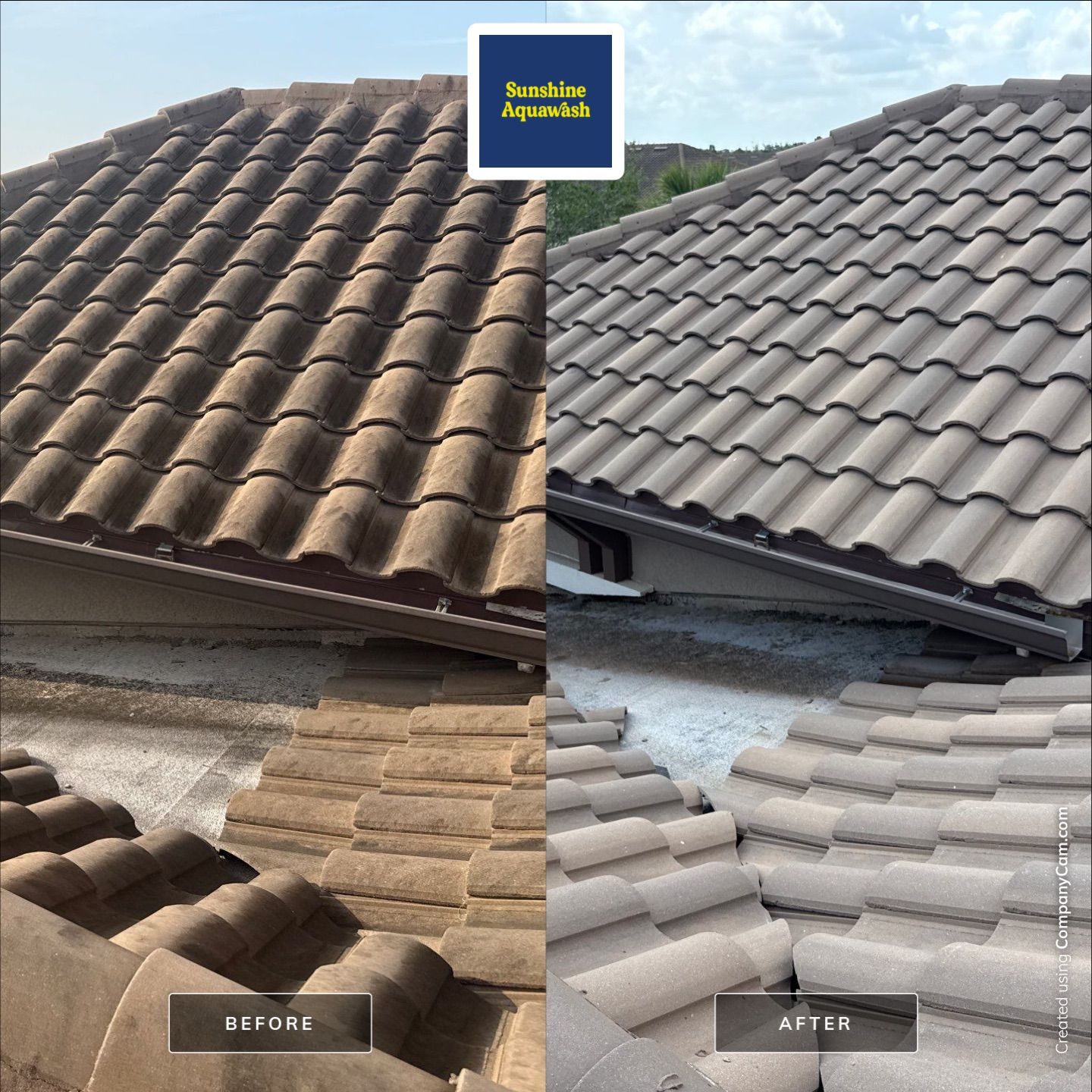 Tile Roof Cleaning in Artisan Lakes Community – Palmetto, FL by Sunshine AquaWash