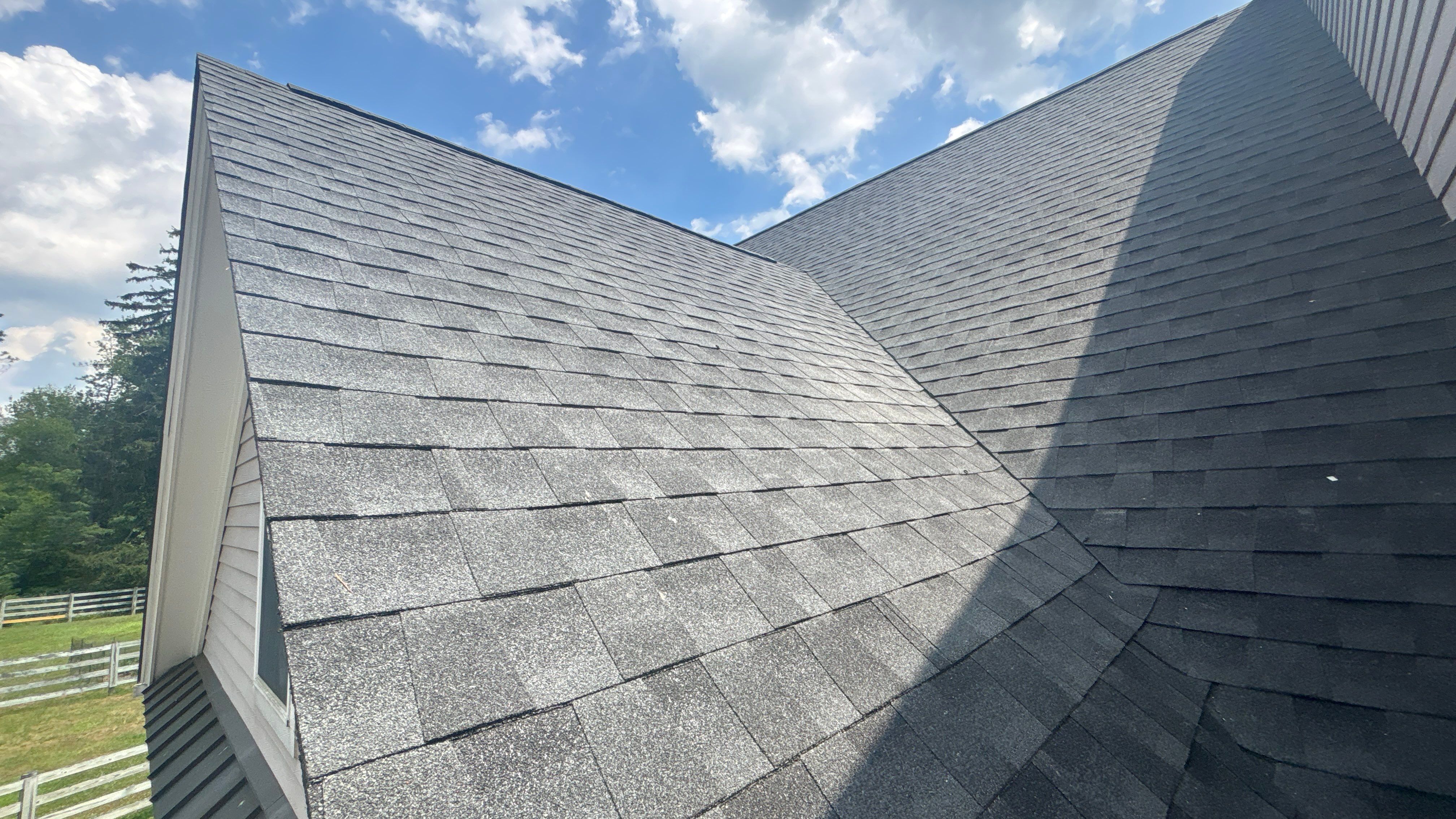 Front Garage Roof Restoration ā GAF Timberline HDZ by Maven Roofing & Exteriors LLC