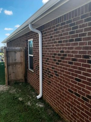 Seamless Gutter Installation using White K-Style Gutters