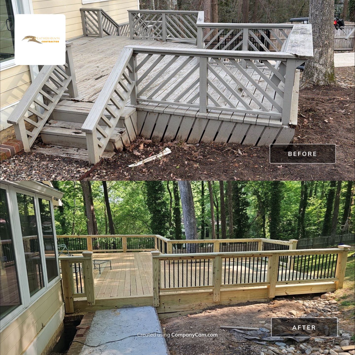 New Deck Construction & Site Improvements by Billy Weatherspoon Contractor