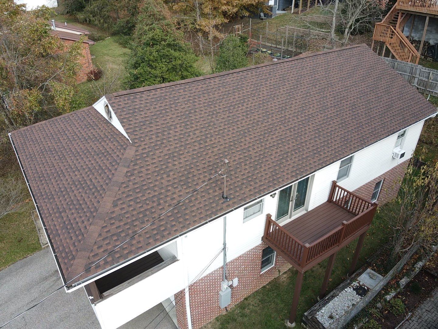 Residential Roofing Installation using GAF TImberline HDZ Hickory by Rainstoppers Roofing