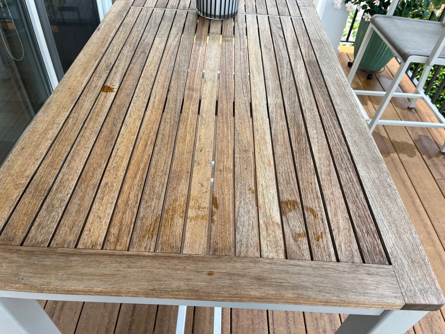 Teak Outdoor Furniture Restoration by Fresh Coat Works LLC