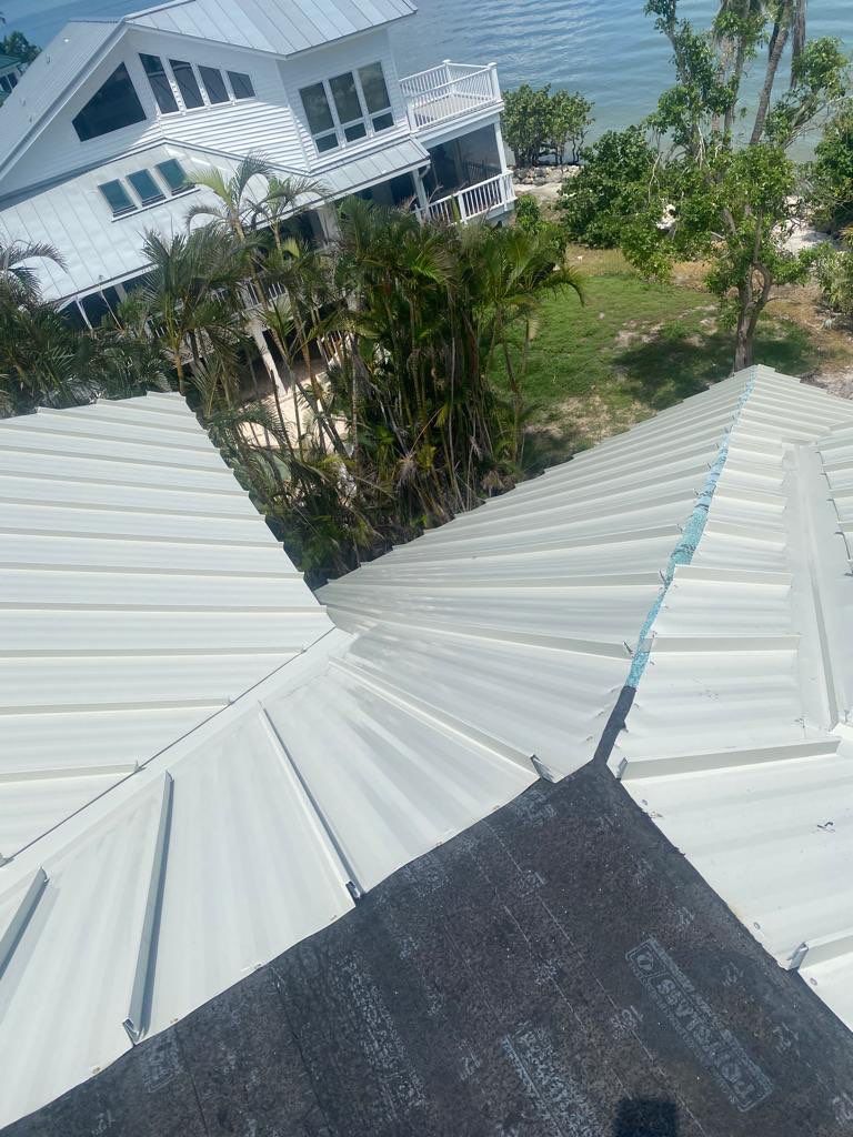 Sanibel Island Standing Seam Roof Replacement by Four Peaks Roofing