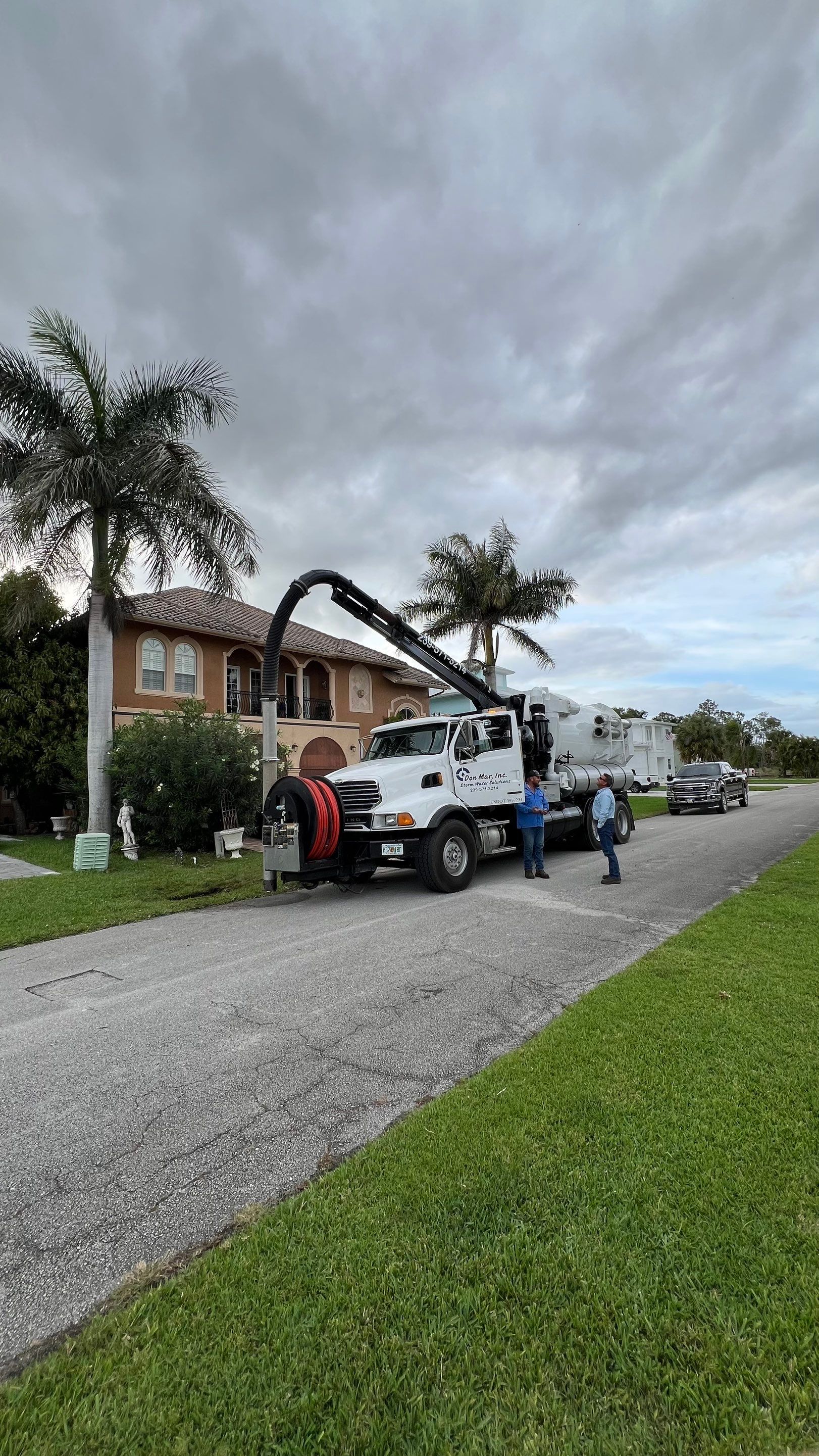 Naples Private Airport Community Catch Basin Cleaning by APS Power & Water