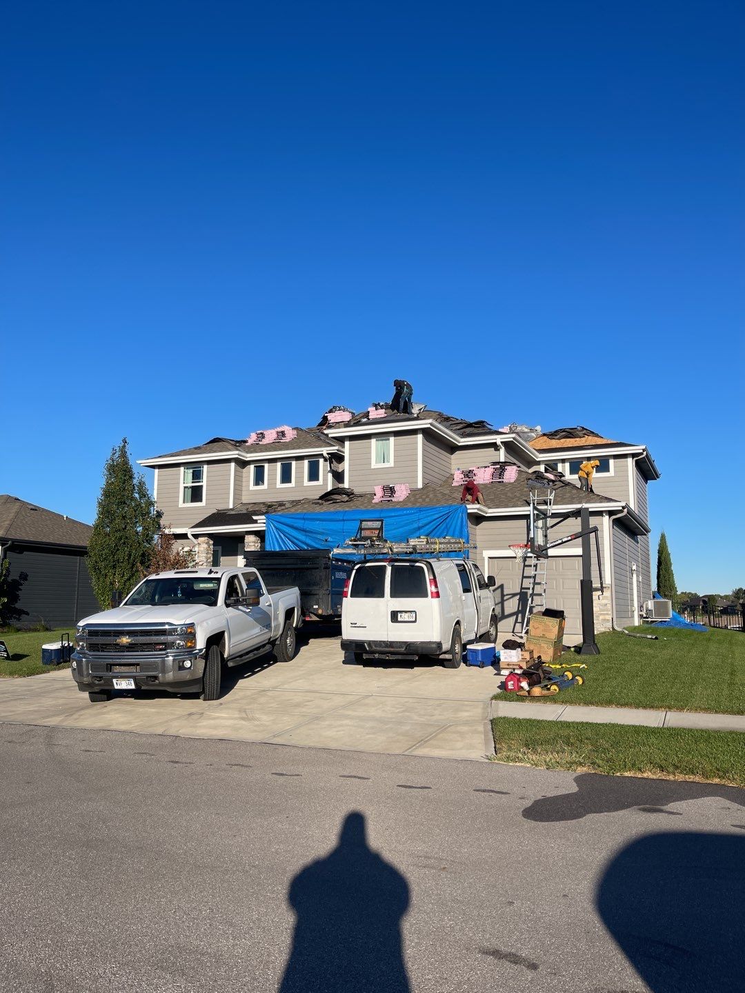 Residential Roofing Installation using Asphalt Shingles by Lightning Exteriors