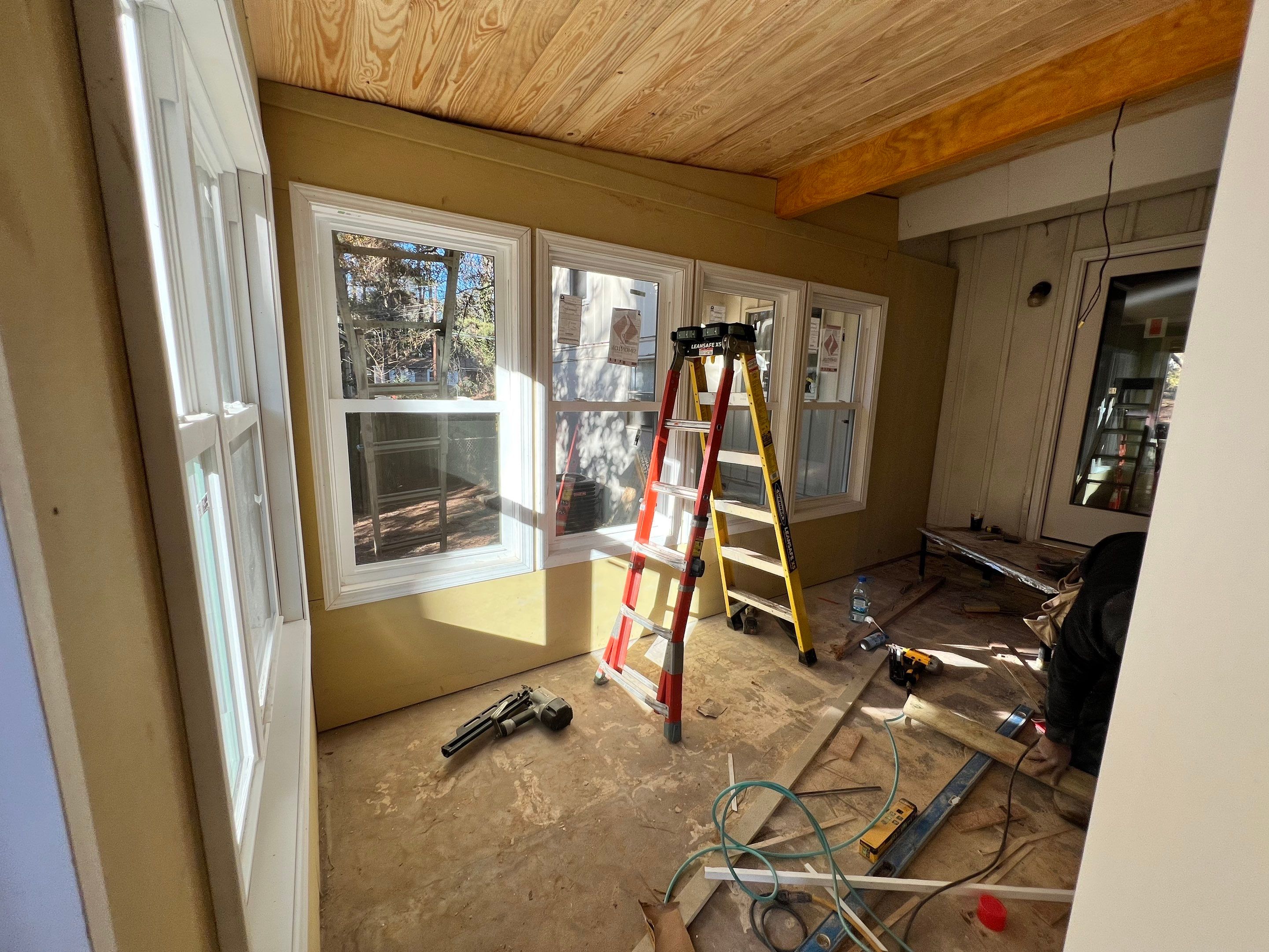 Sunroom Conversion and Pressure Treated Deck Installation in Doraville by Swift Home Renovations