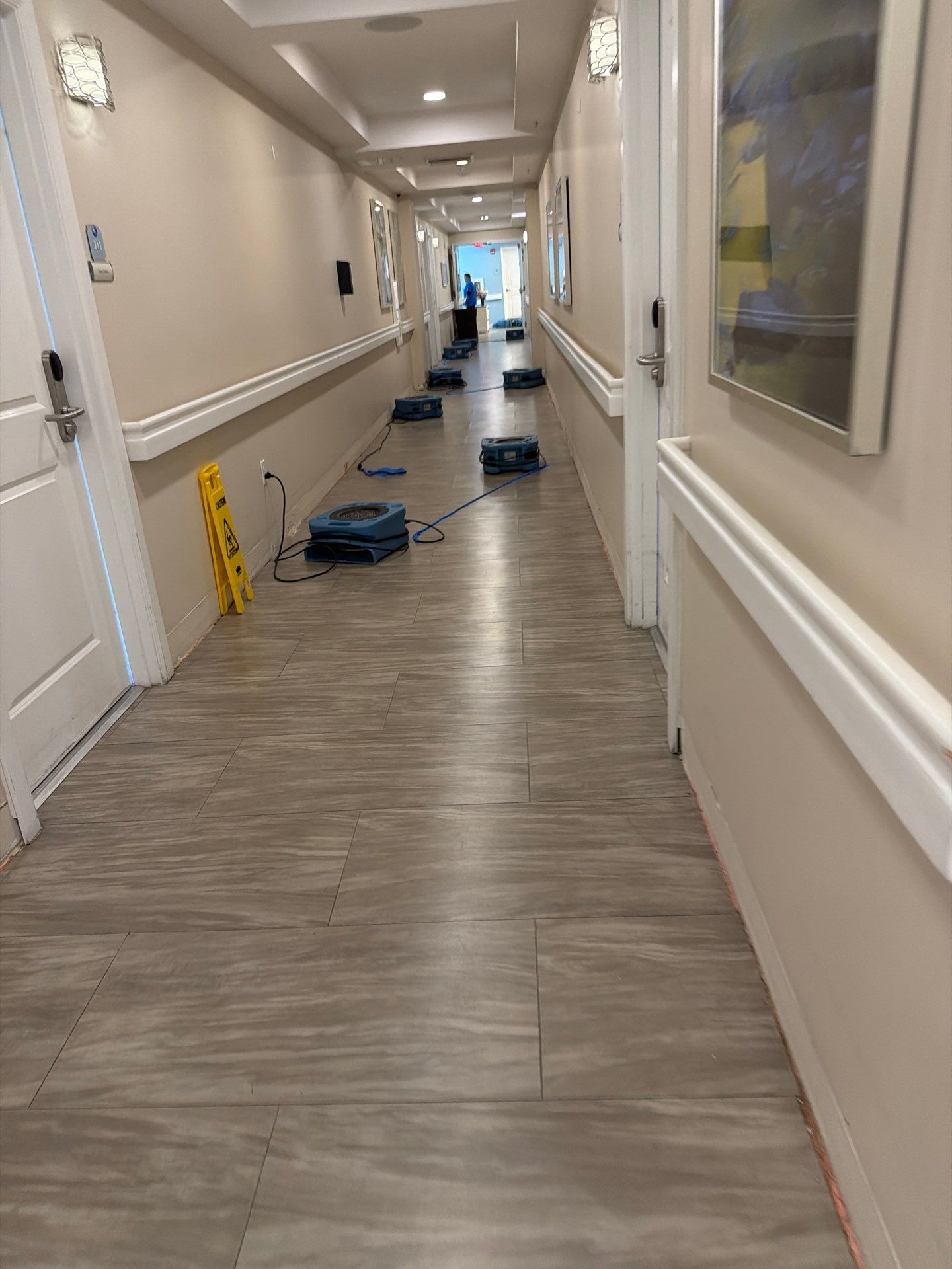 Commercial Water Damage Mitigation and Floor Drying in Boynton Beach by SuperClean