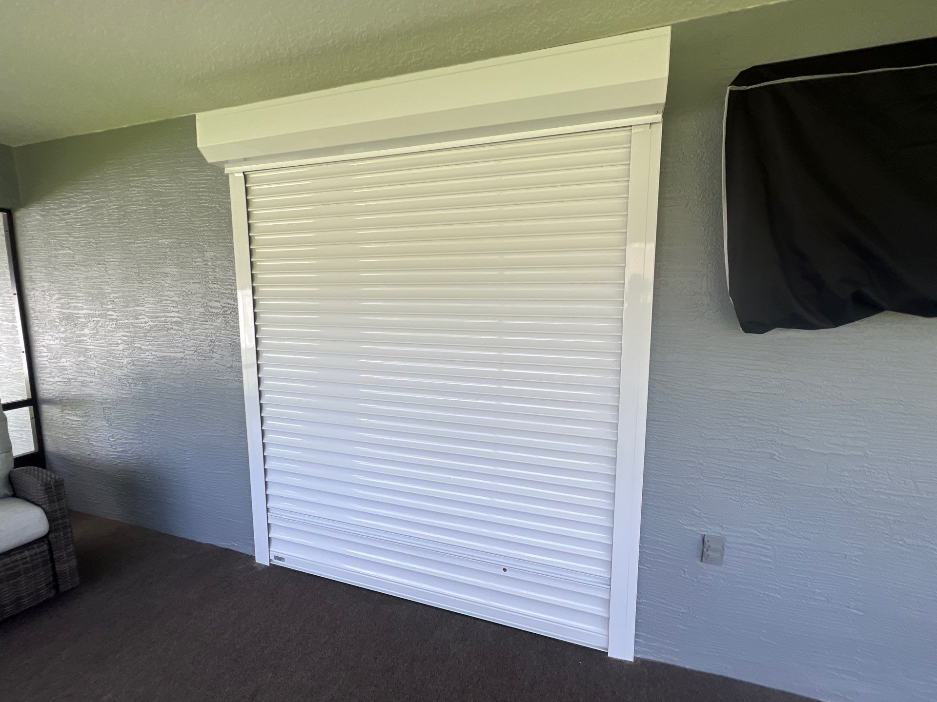 Hurricane Protection in White by Smart Guard Shutters