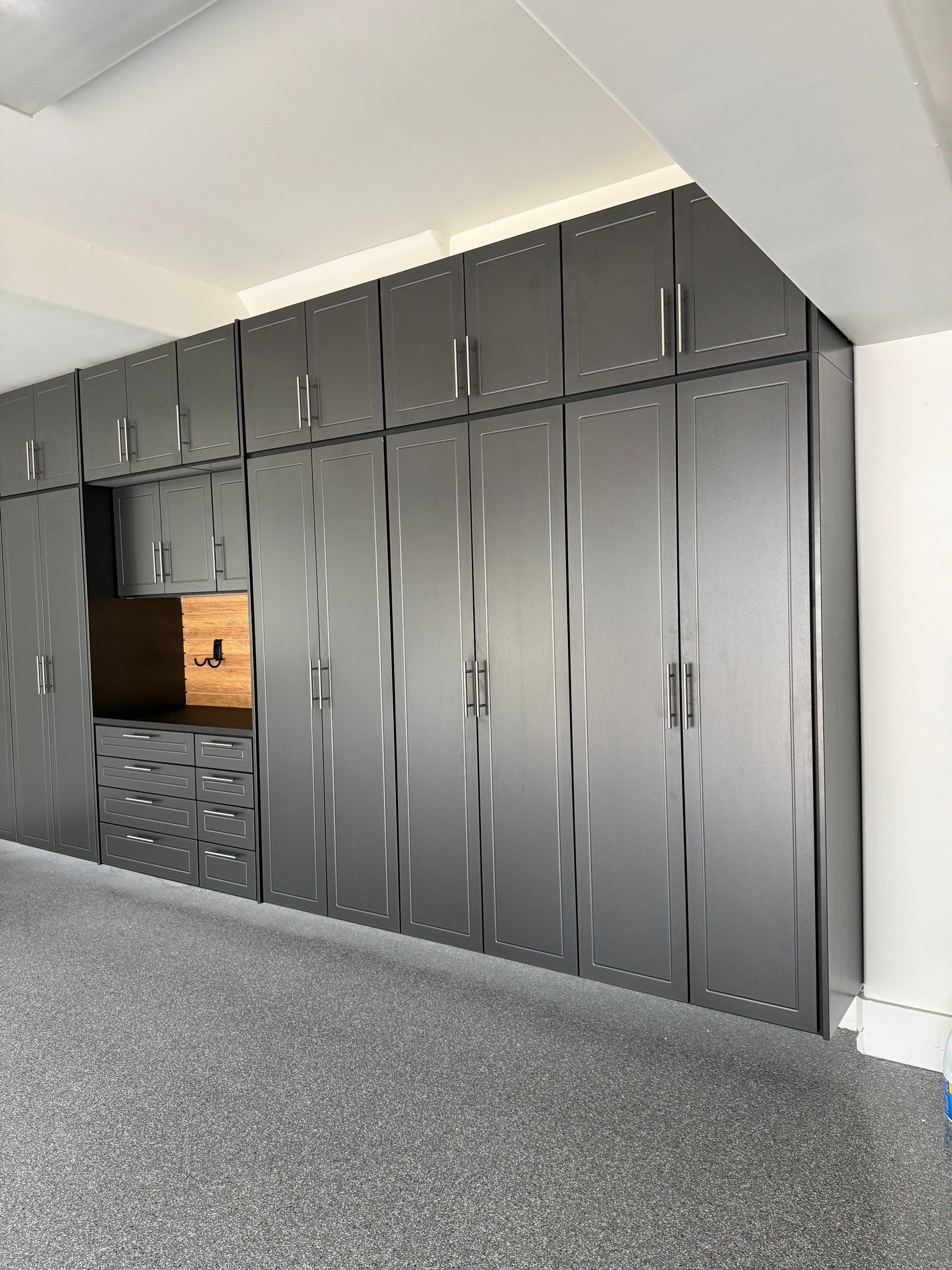 Custom Cabinet Installation in Mission Hills by Banner Garage