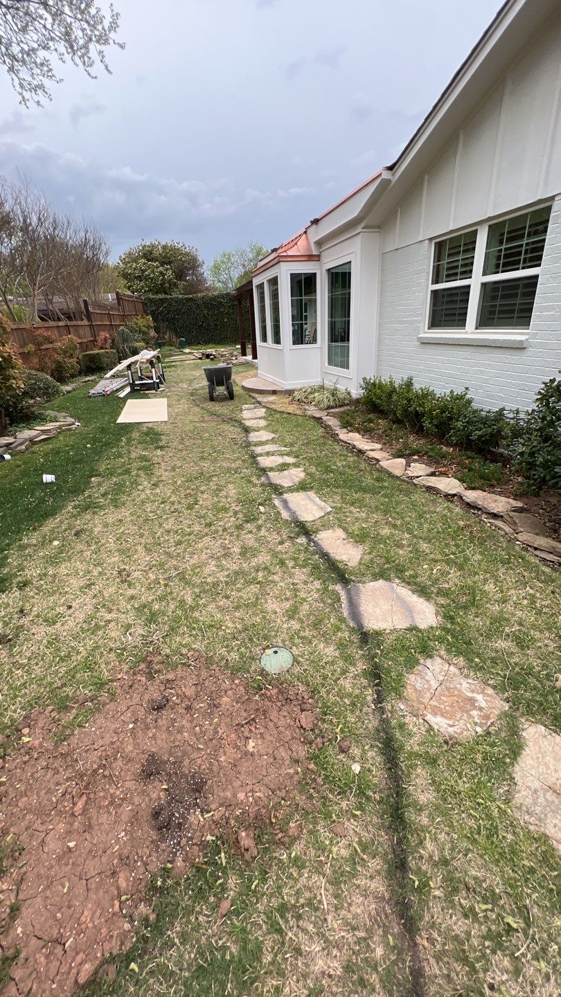 Flagstone walkway using Flagstone  by Clays Services Inc