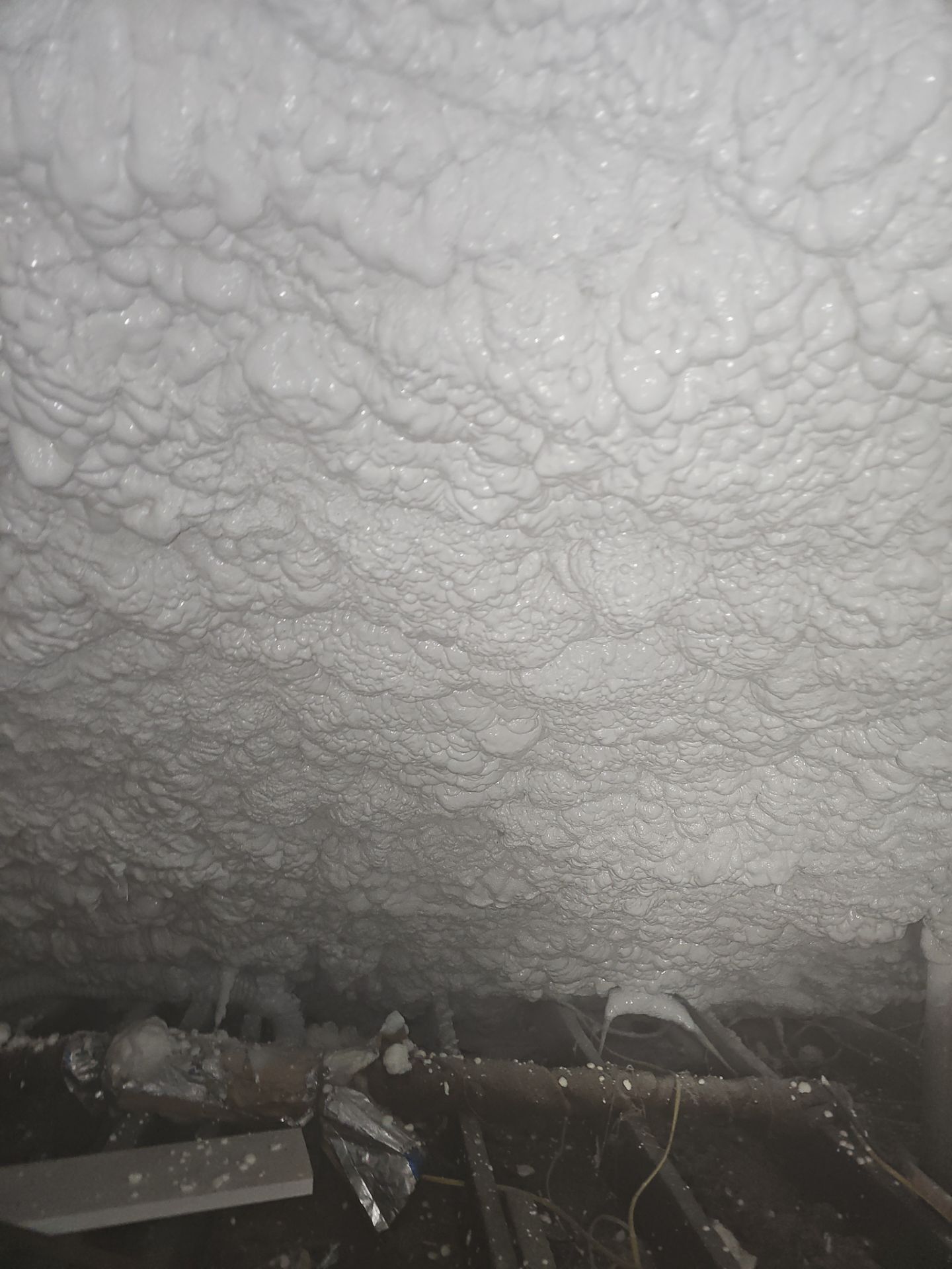 Attic Insulation using open cell spray foam by NYS Foam & Energy