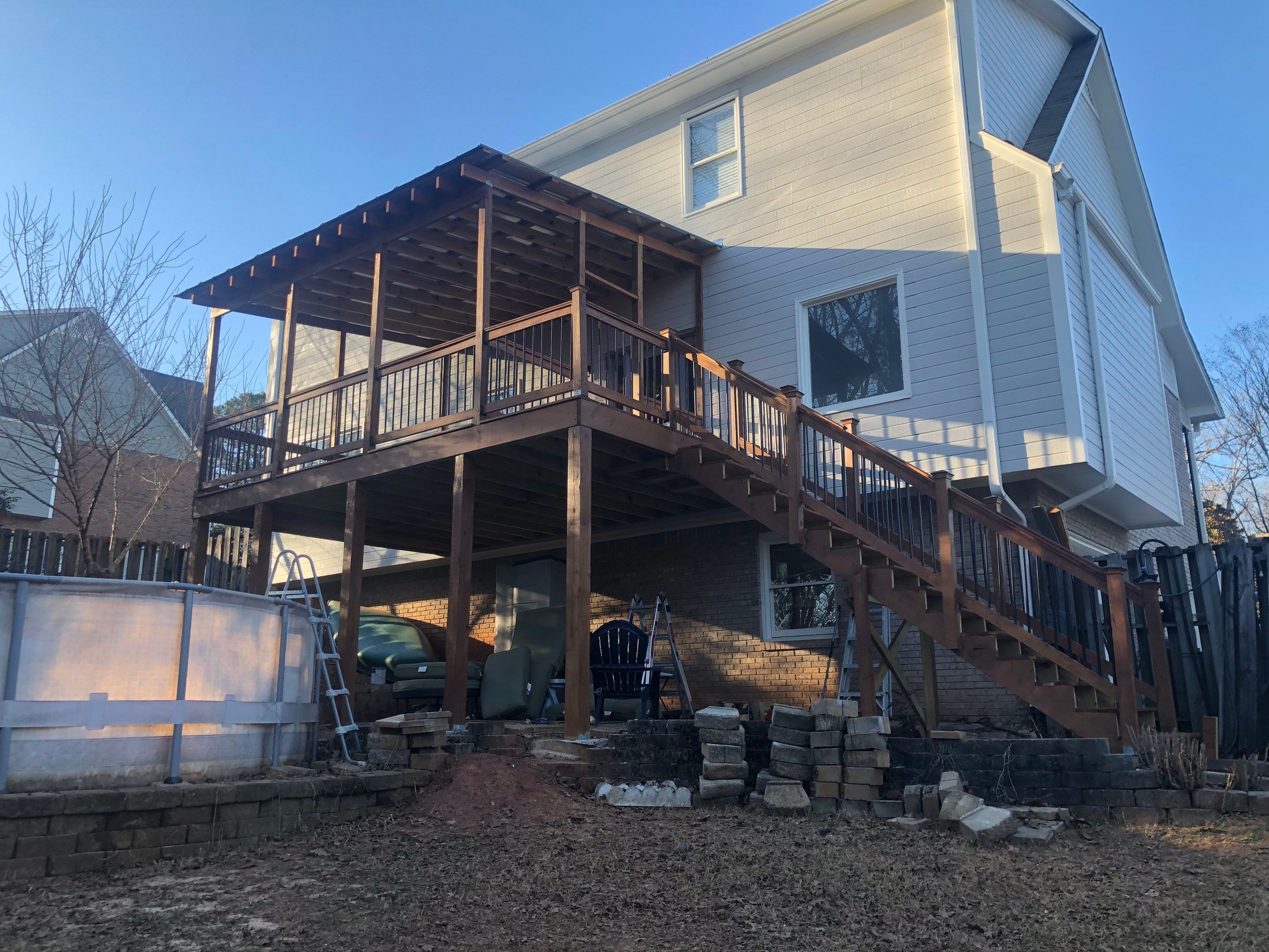 Balmoral Estates Screened Deck  by Pillar and Pine