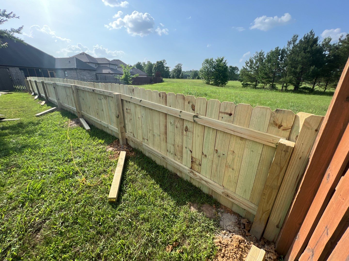 Lake View - Fence by Pillar and Pine