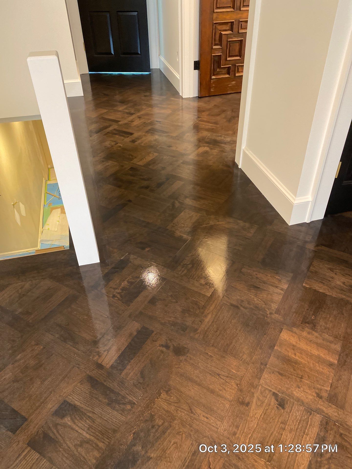 BEAUTIFUL PATTERN FLOORING handcrafted and installed in East Grand Rapids! by RTBaldwin Hardwood Floors