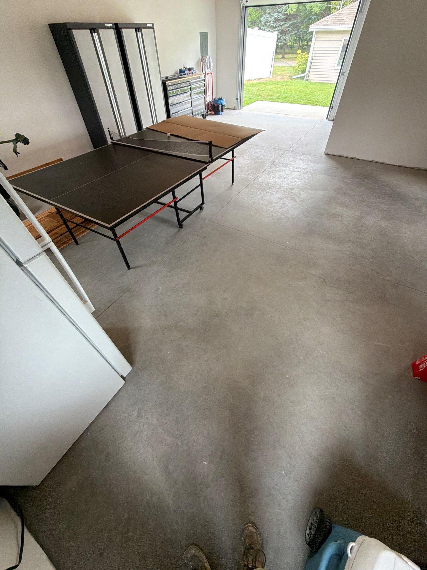 Multi-Room Epoxy Flake Floor Installation Throughout Pentwater Residence by Gordon Painting