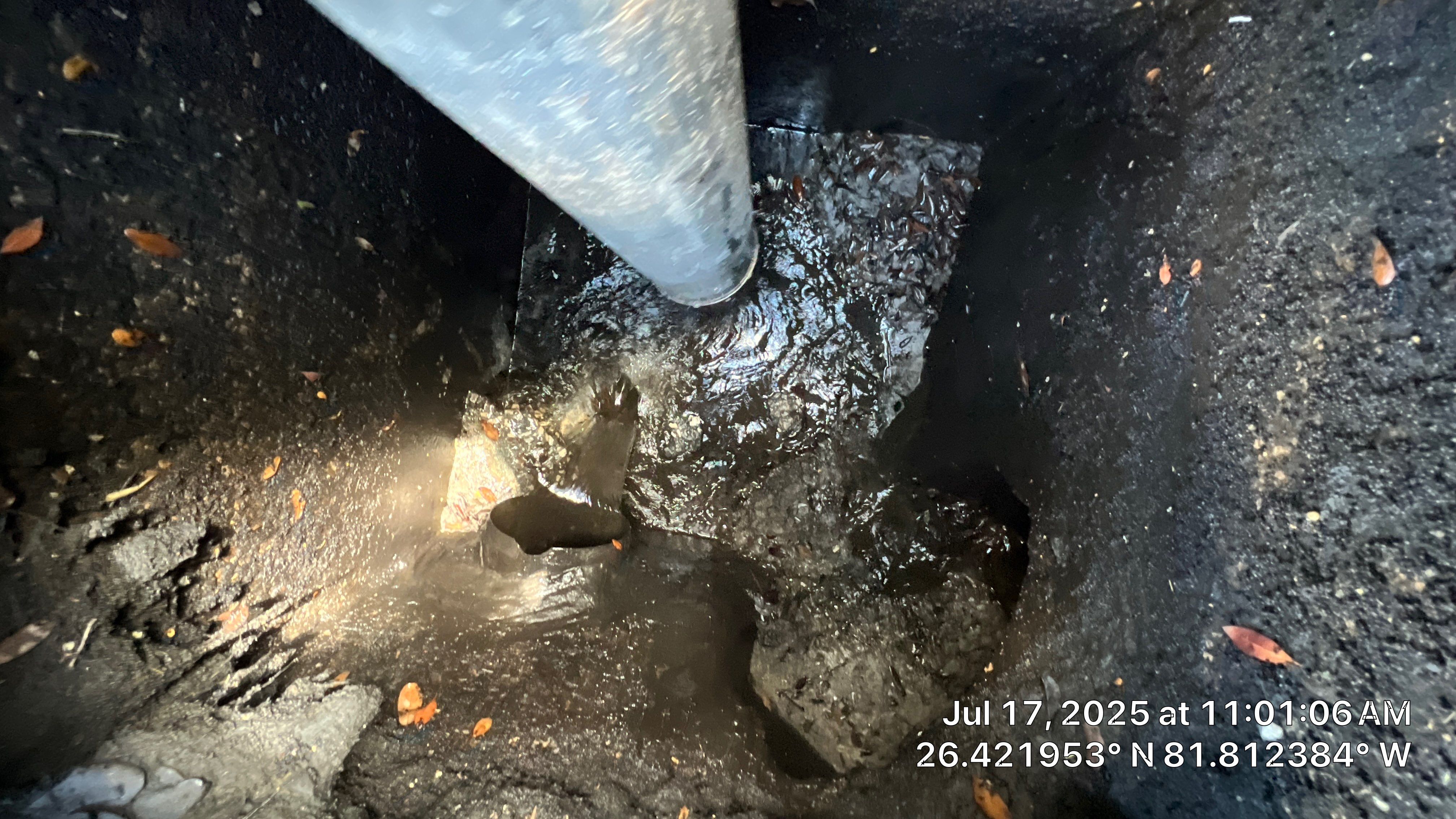 Catch Basin Cleaning with 1 Tom Plumber in Estero by APS Power & Water