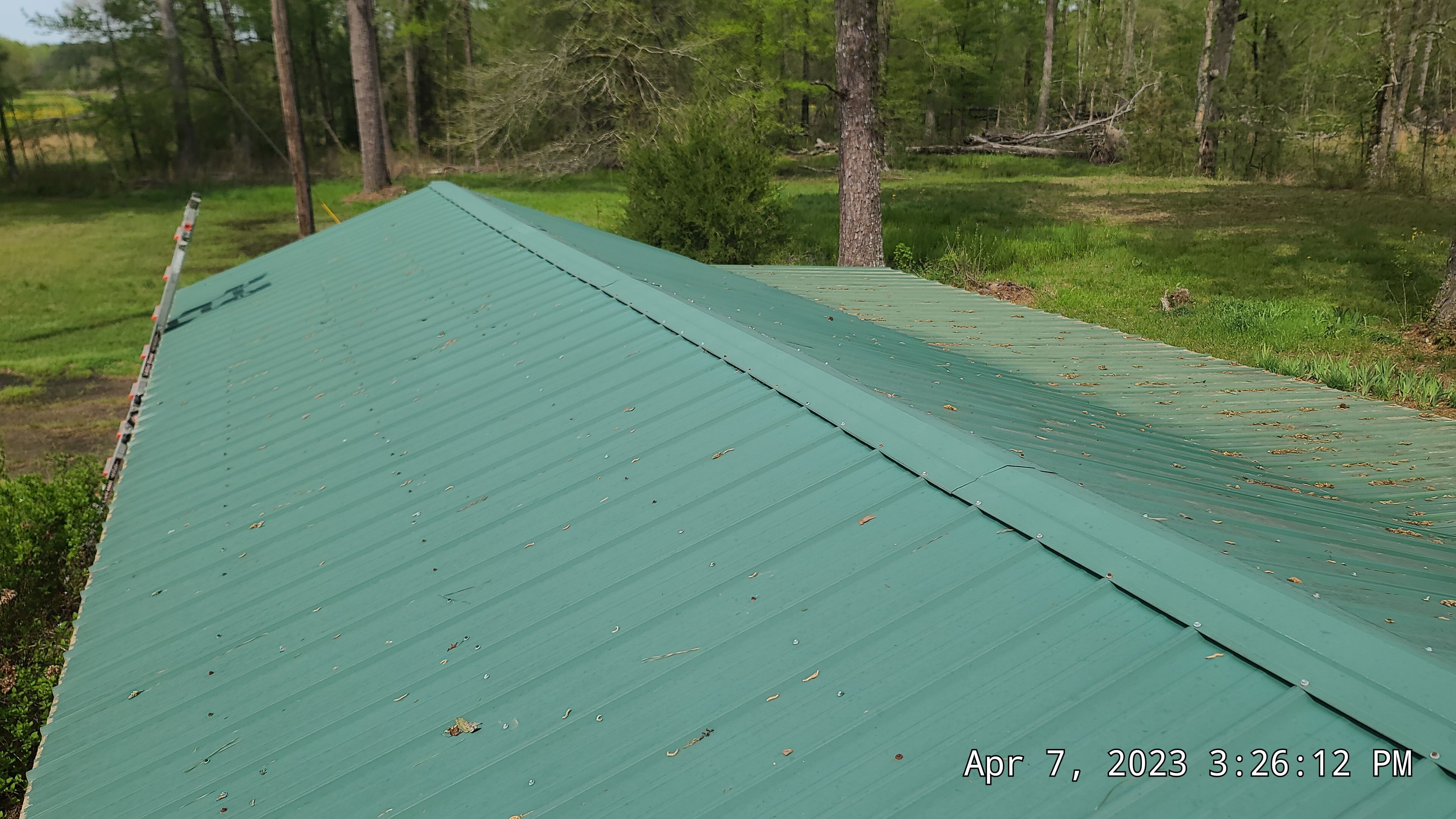 Residential Roofing Installation using 50 mil PVC by Hostetler Roofing