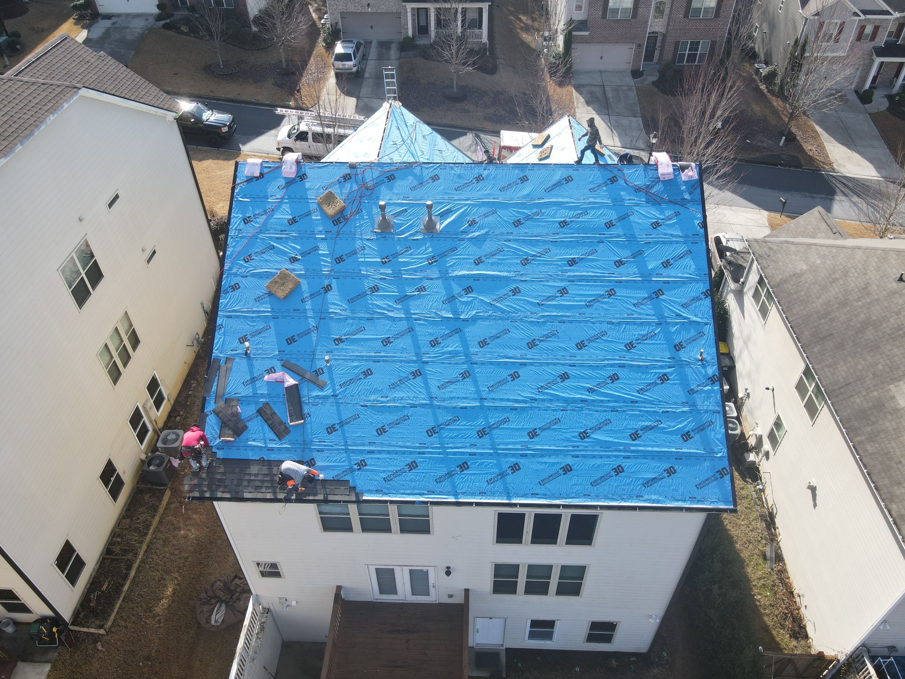 Residential Roofing Installation using Owens Corning by Inspector Roofing and Restoration