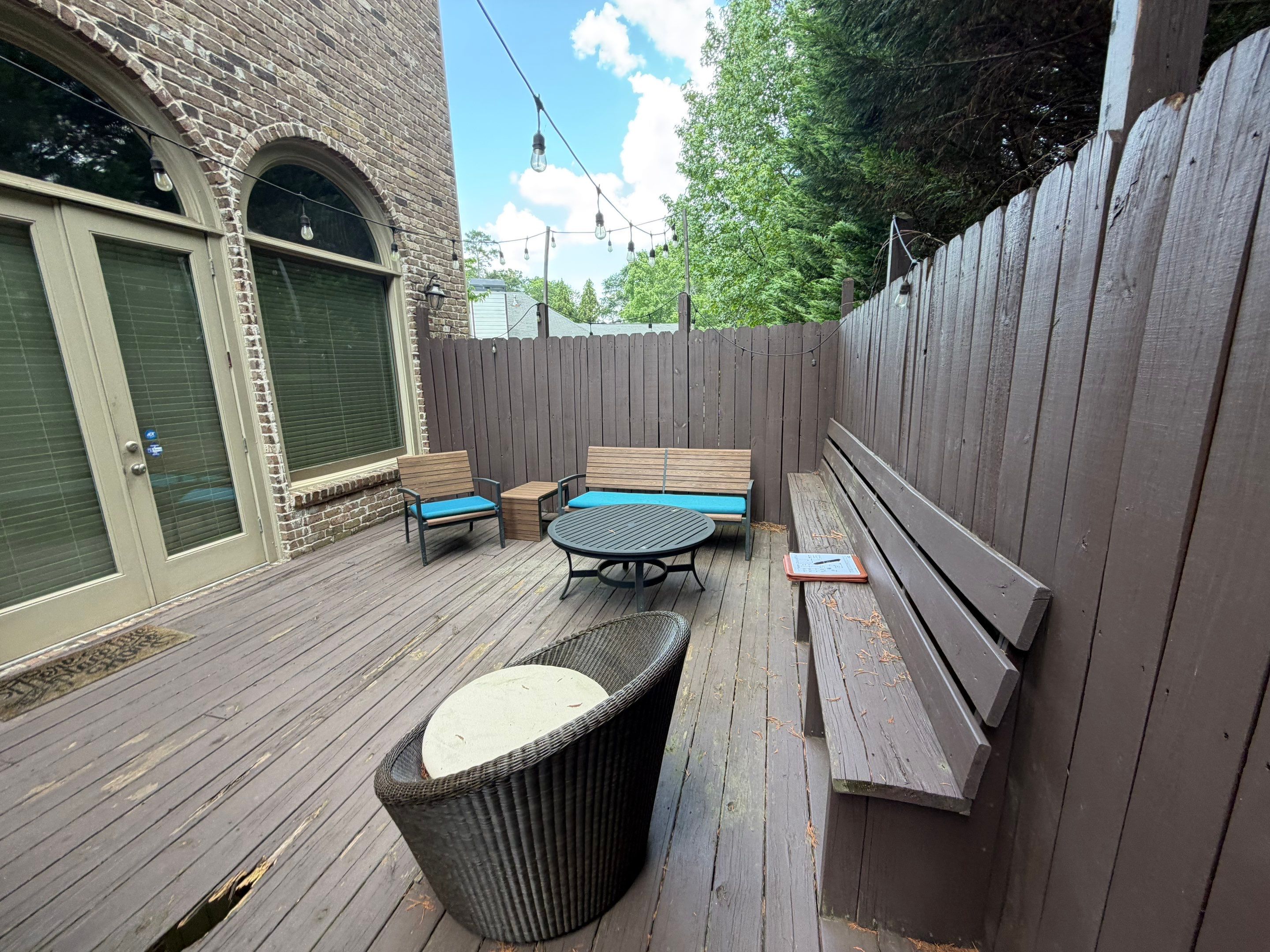 Decatur, GA Deck Resurface and Privacy Wall Build Using Pressure Treated Pine by Nelson Exteriors 