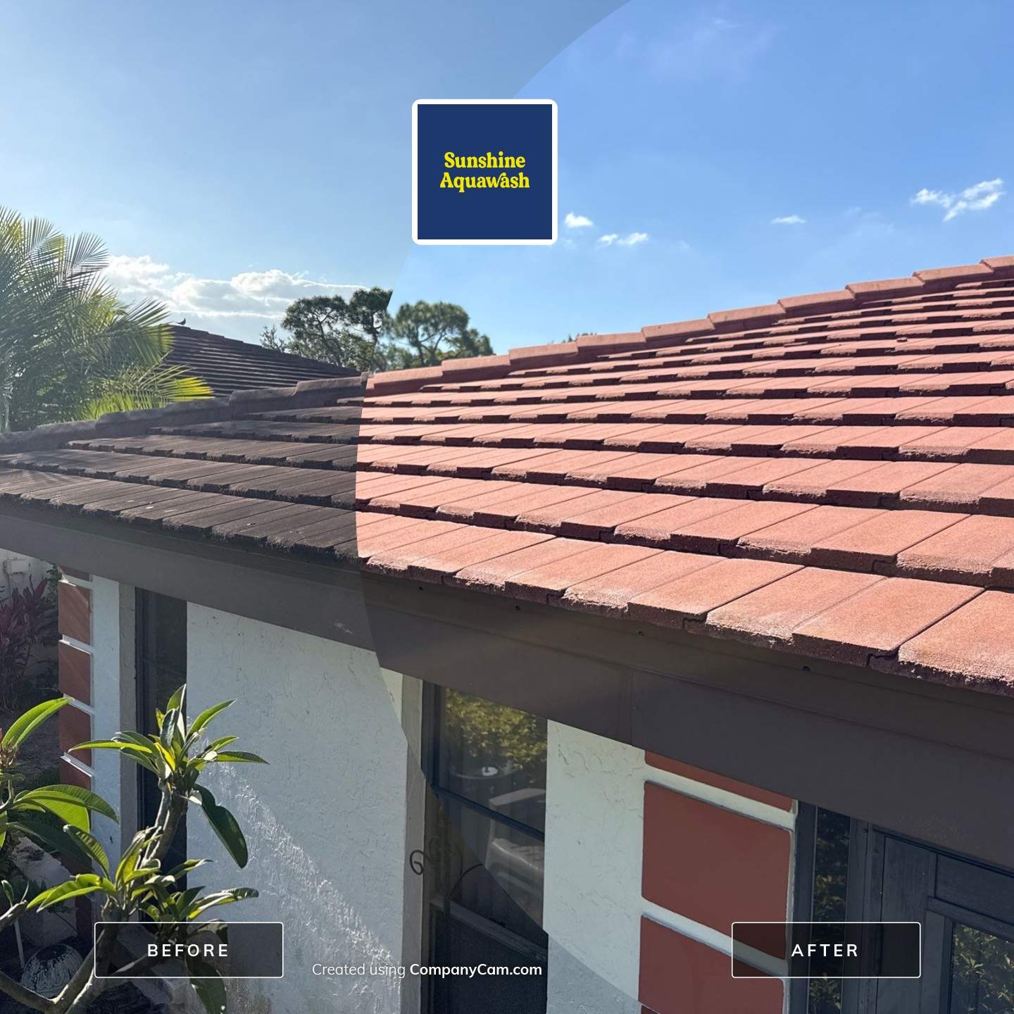 Tile Roof & Driveway Cleaning in Vivienda at Bradenton, FL | No Roof Walking by Sunshine AquaWash