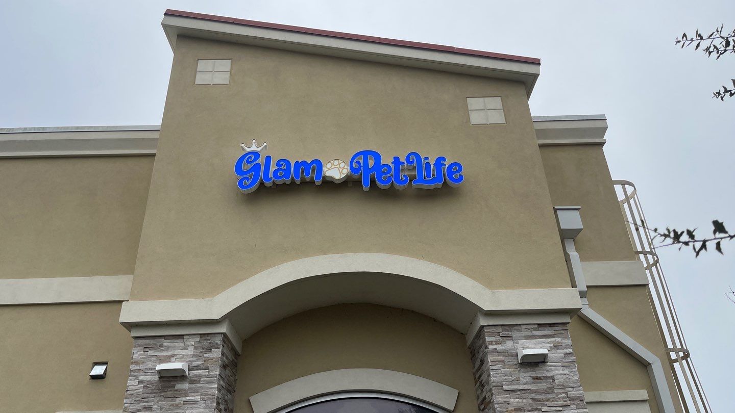 Glam Pet Life Channel Letters by SignCrafters