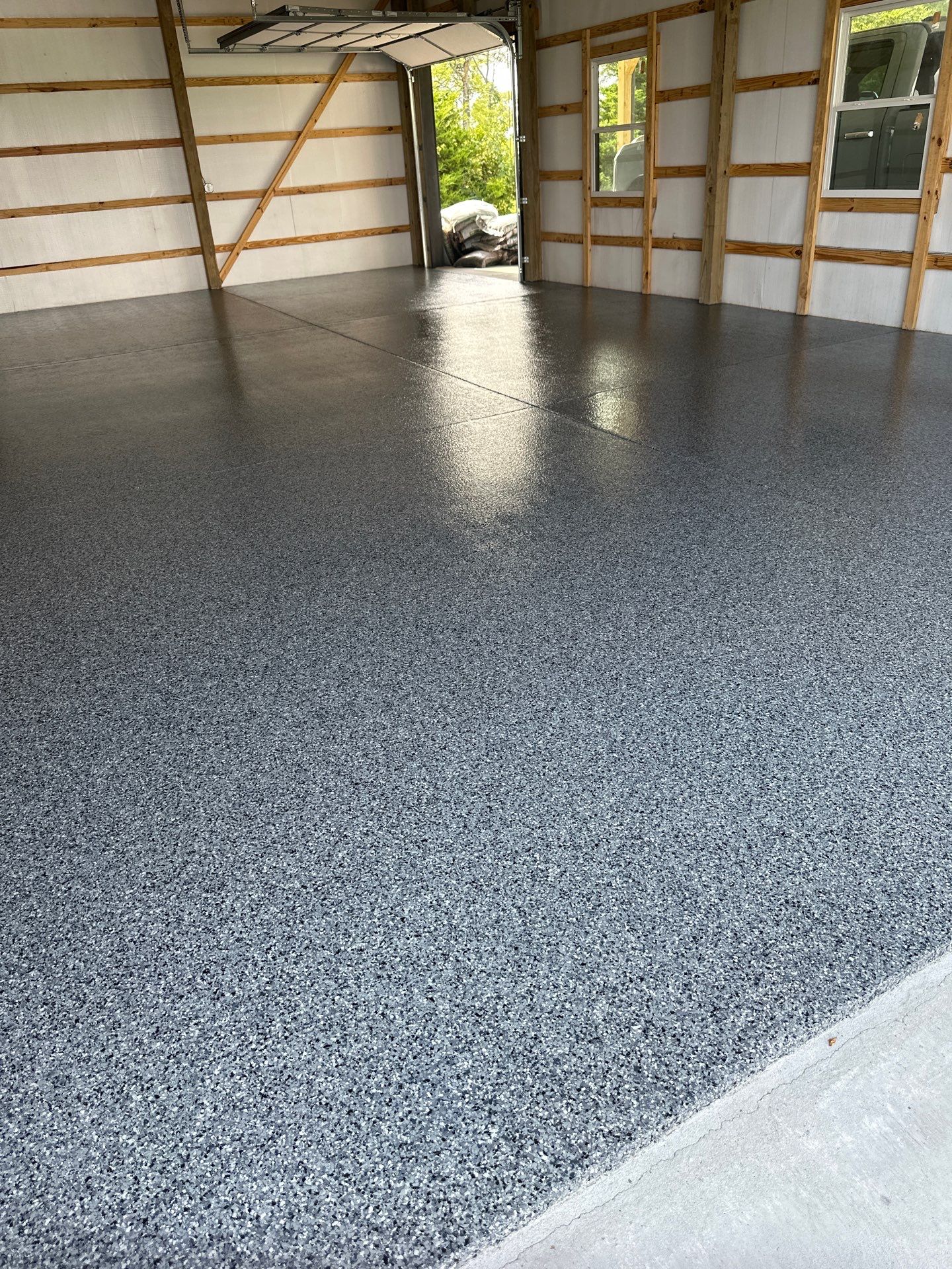 Garage Floor Coating using Nightfall by My Garage Floor Guys