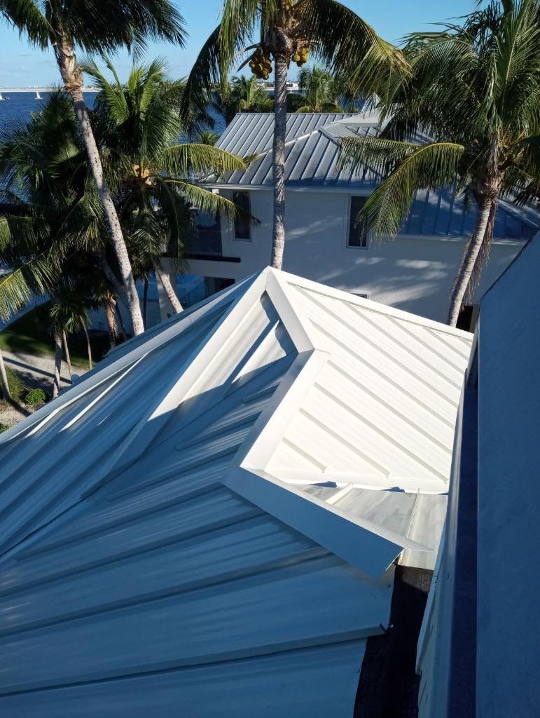 Sanibel Island Standing Seam Roof Replacement by Four Peaks Roofing