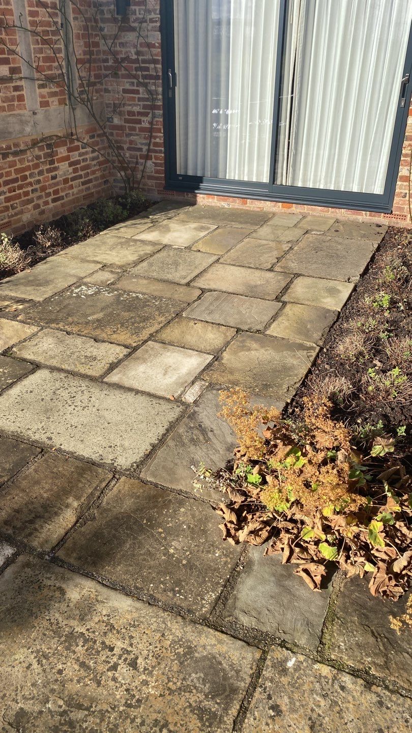 Patio Clean using honda 21 ltr/min by Ges Exterior Cleaning ltd
