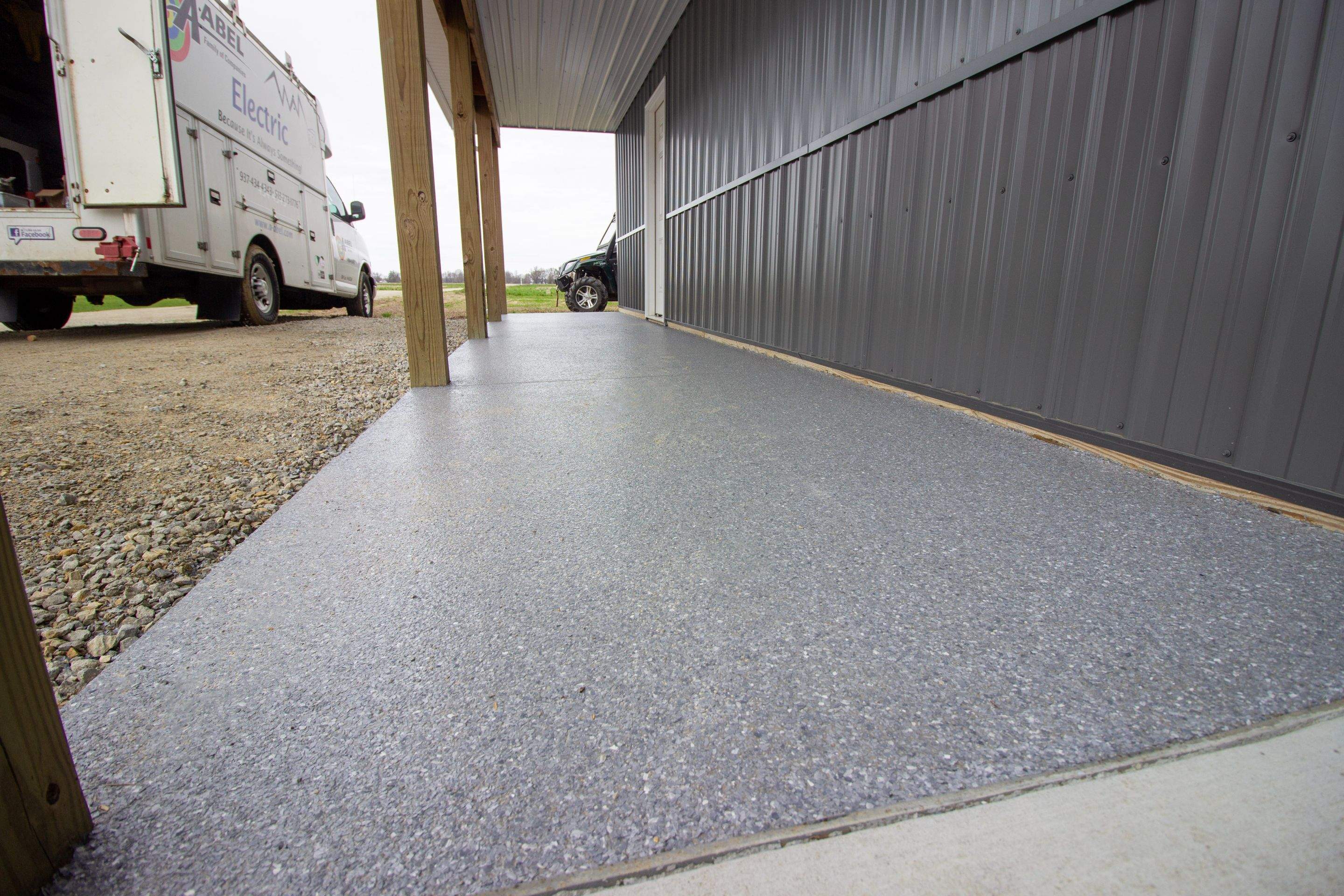 Garage, Barn and Patio Floor using Granite by Your1DayFloor.com