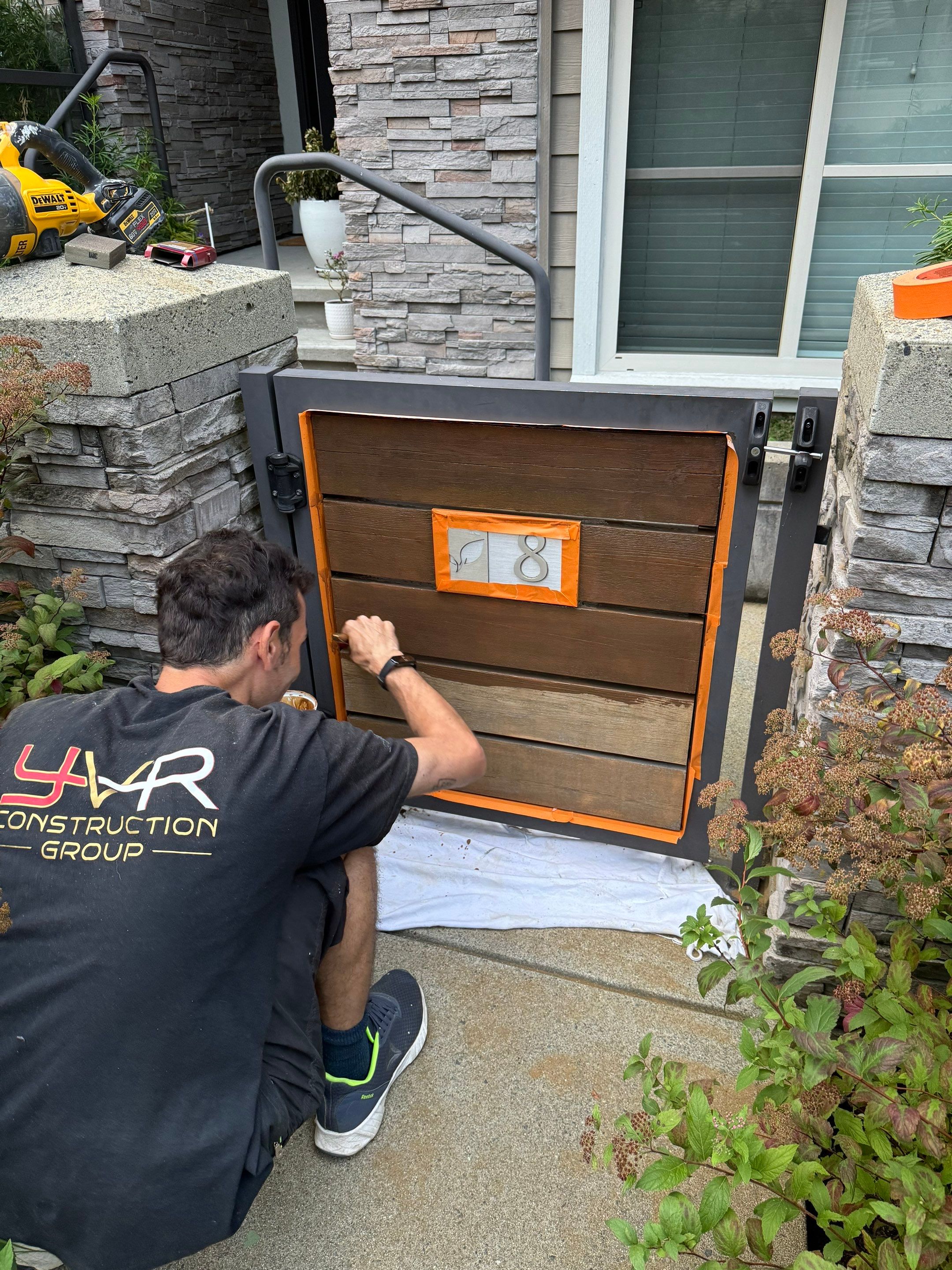 Gate Staining Project by YVR Construction Group
