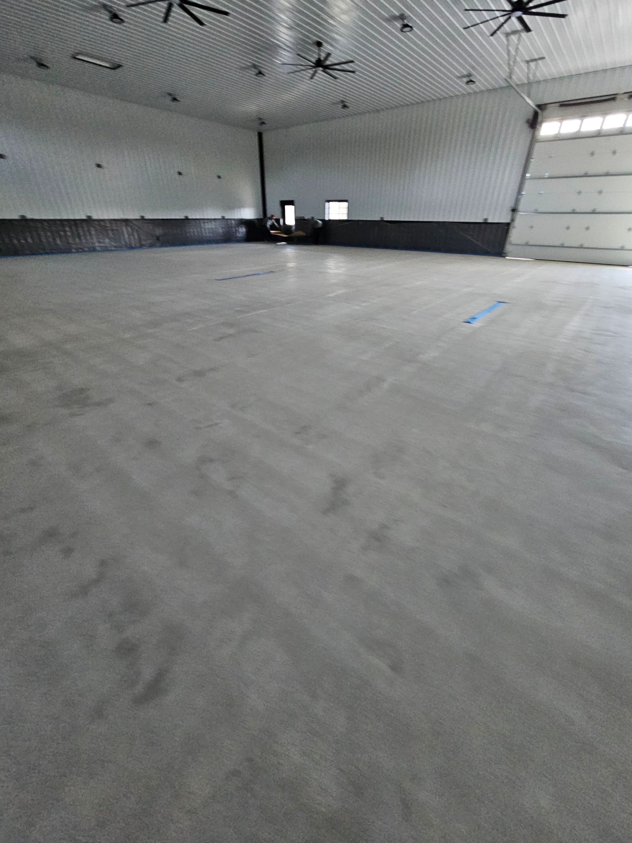 Gravel Pole Barn Concrete Coating by Level 10 Coatings