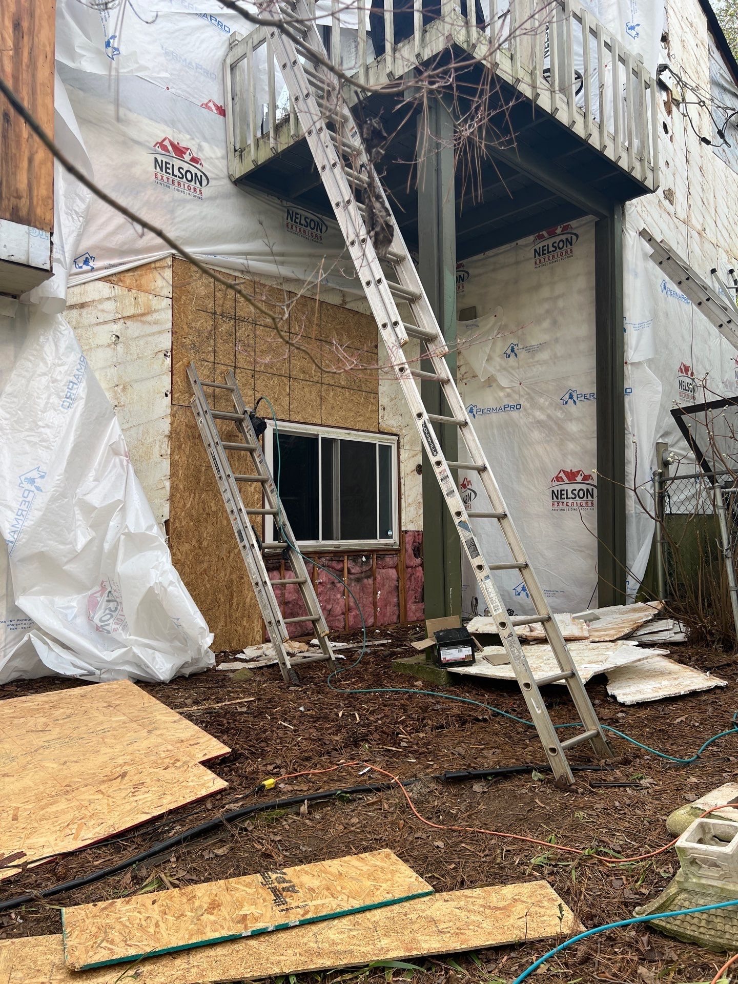 Exterior Painting with Accent Color and James Hardie Siding Installation in Marietta, GA by Nelson Exteriors