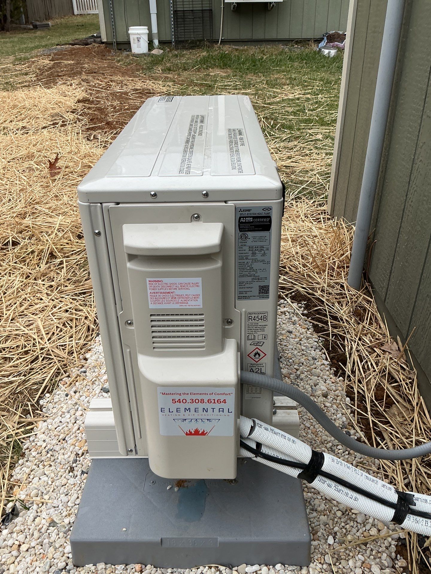 Mitsubishi Install in Middletown by Elemental Heating and air conditioning LLC