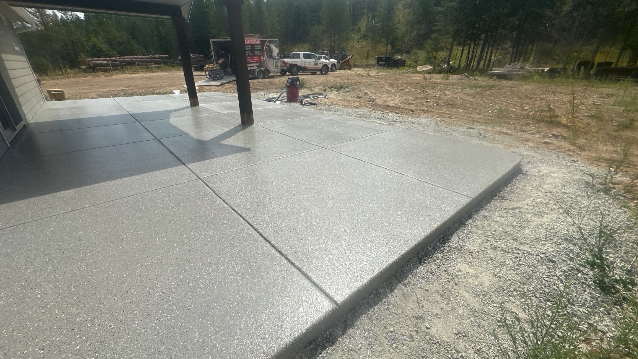 Patio Transformation using Shale Hybrid by Croc Coatings, LLC