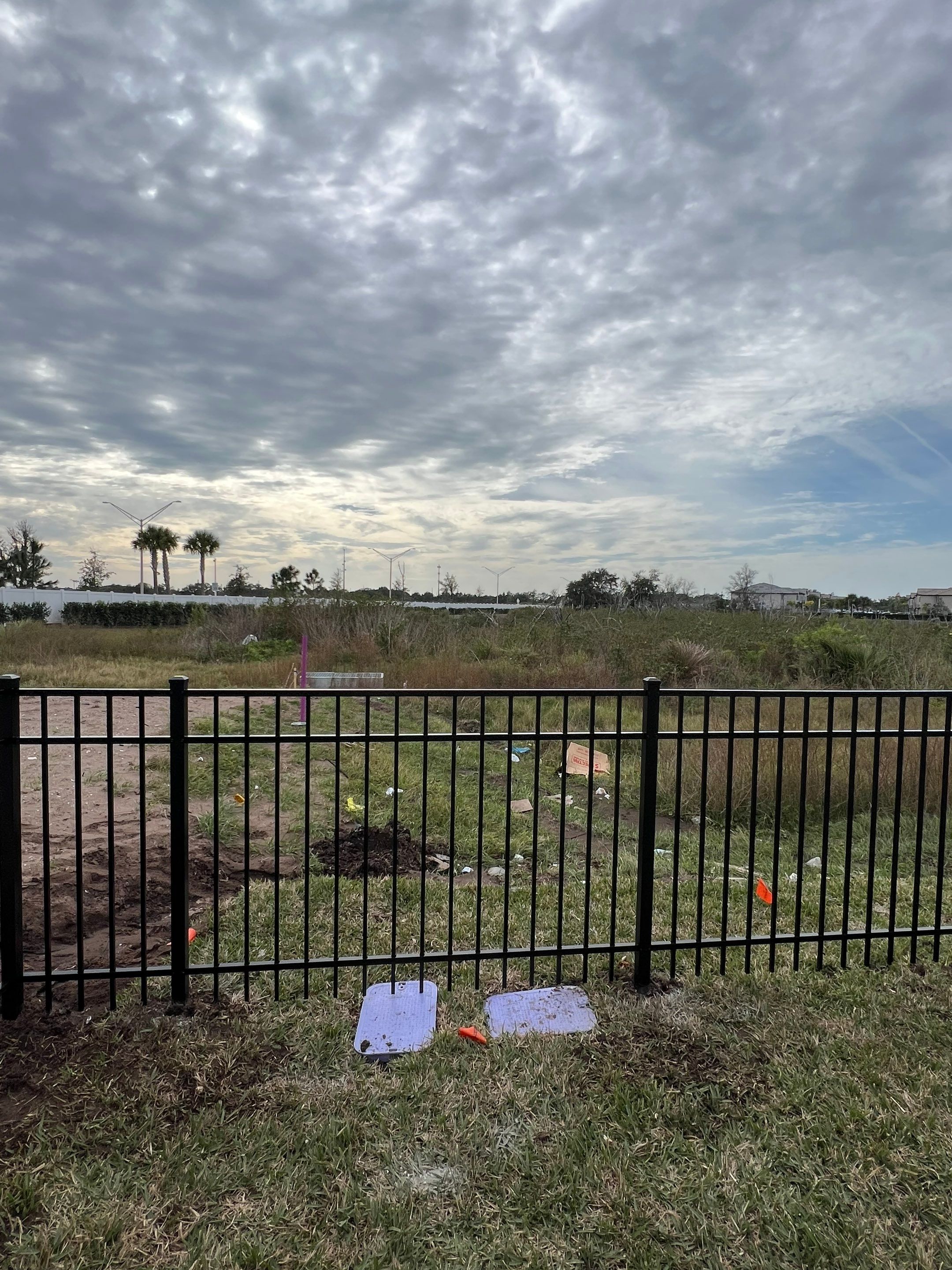 Aluminum Fence Installation using Black 3 Rail Aluminum Fence by Asap fence and gates, LLC