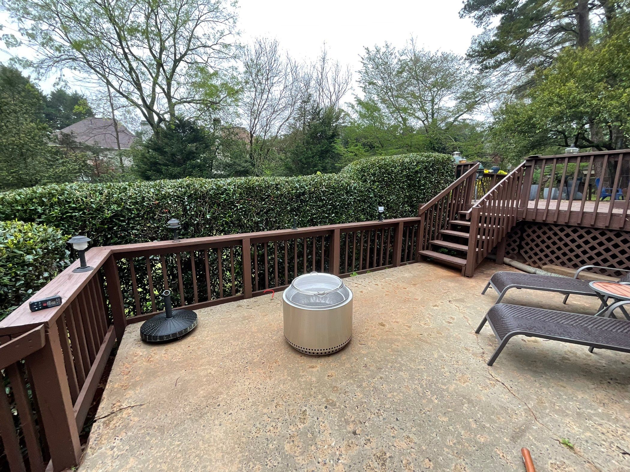 Custom Pressure-Treated Wood Deck and Railing Installation in Decatur by Swift Home Renovations