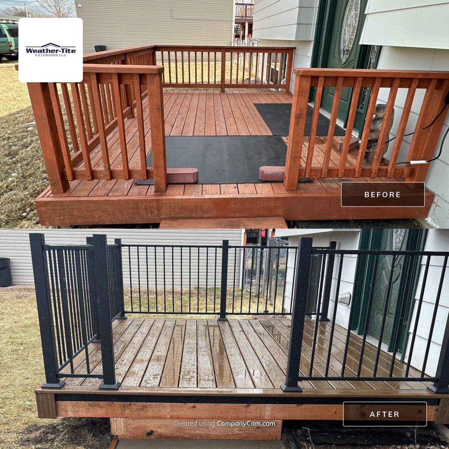 Deck Installation using Trex by Weather-Tite Exteriors LLC
