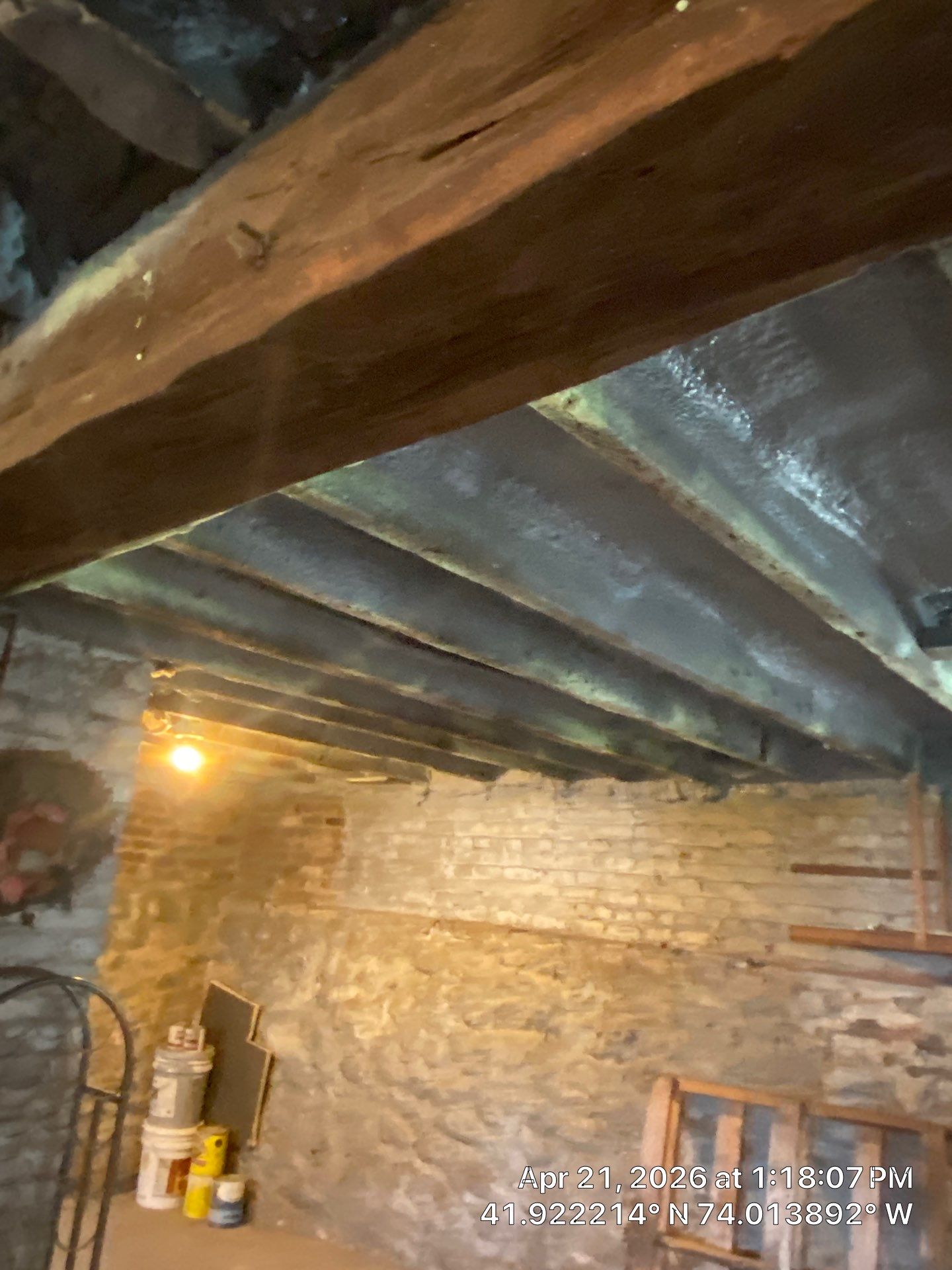 Attic Insulation using open cell spray foam by NYS Foam & Energy